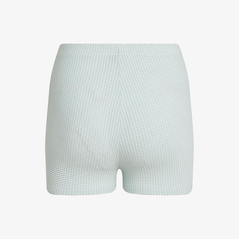 Calvin Klein Waffle Texture Kadın Mavi Şort