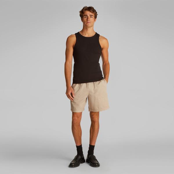 Calvin Klein Linen Erkek Gri Şort