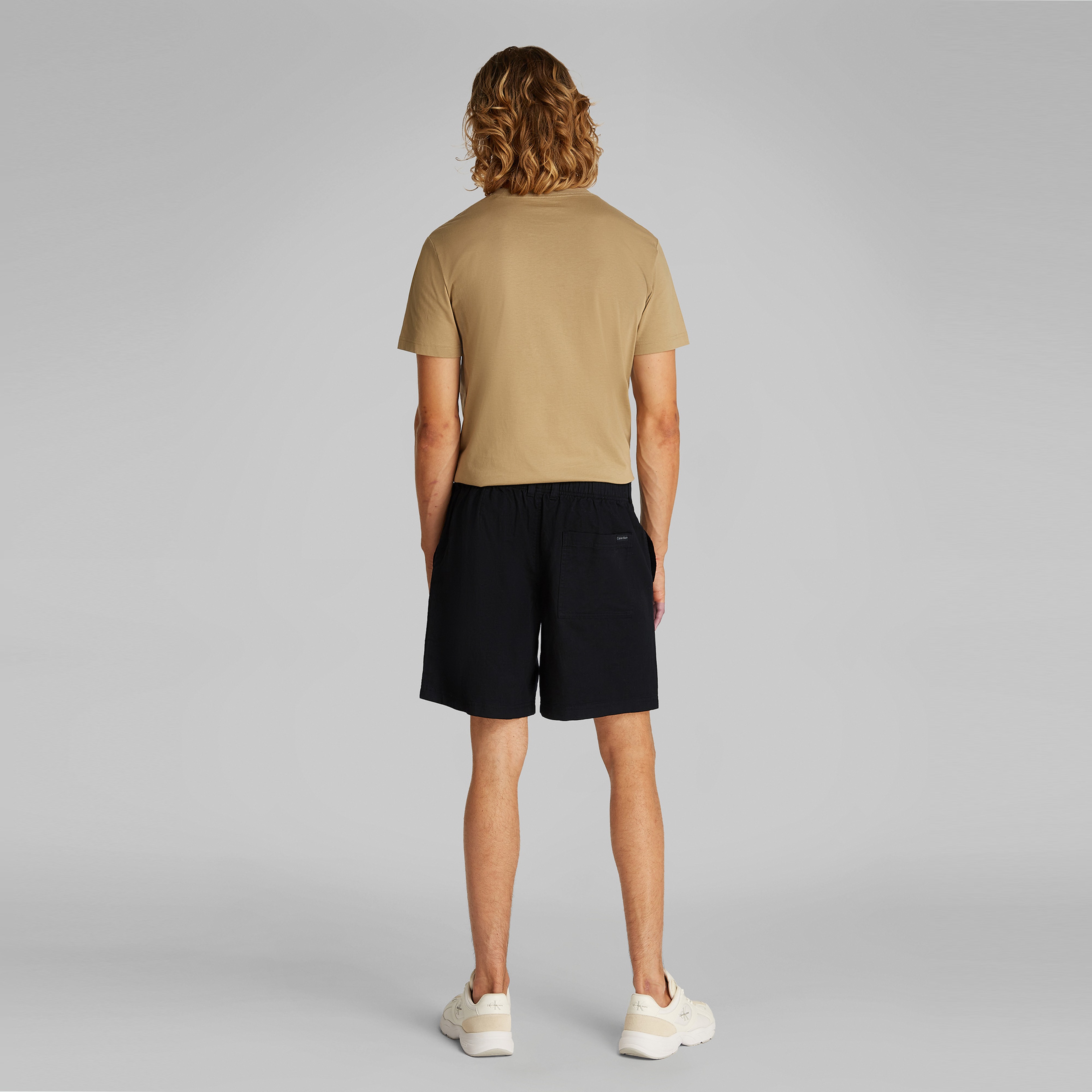 Calvin Klein Linen Erkek Siyah Şort