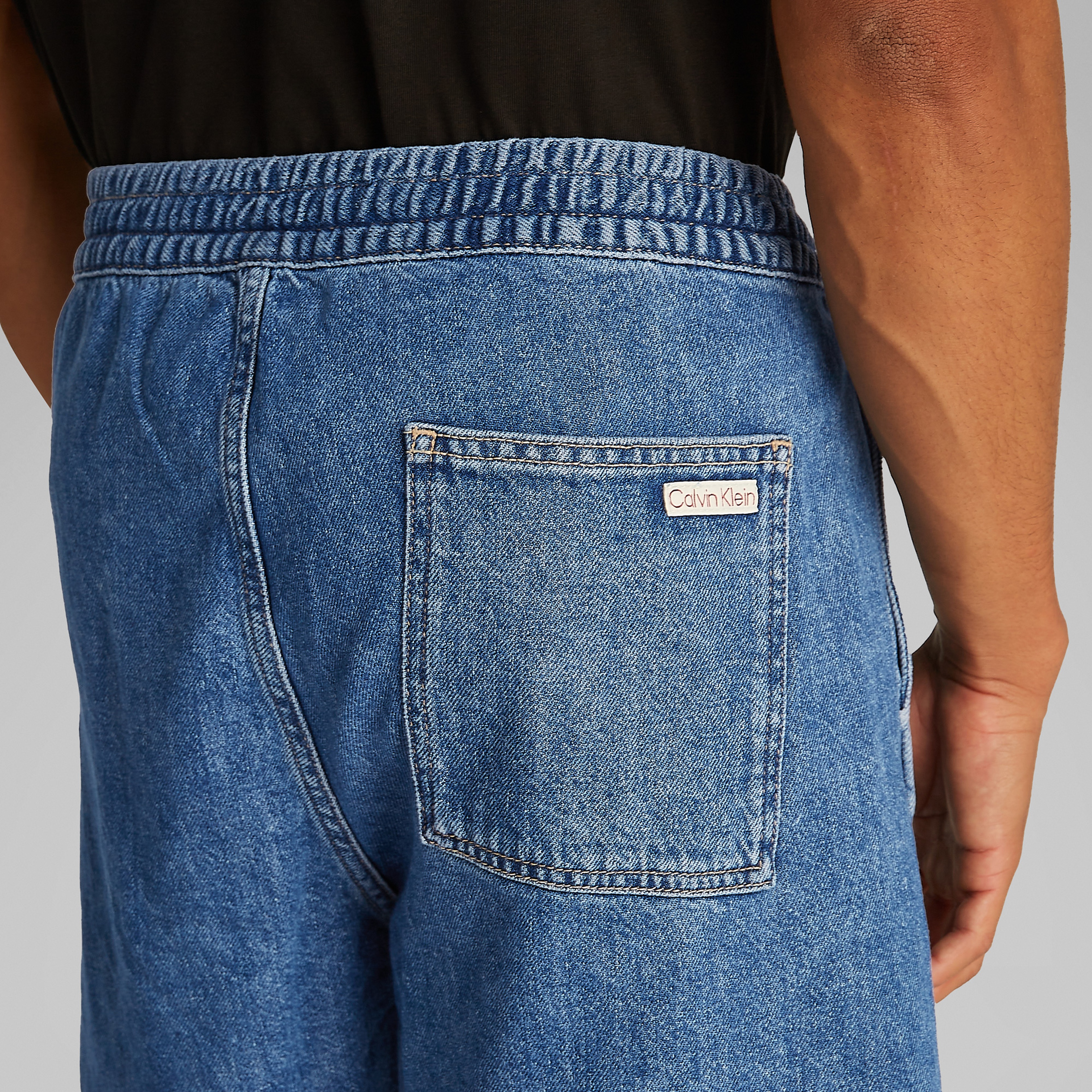 Calvin Klein Relaxed Denim Erkek Mavi Şort