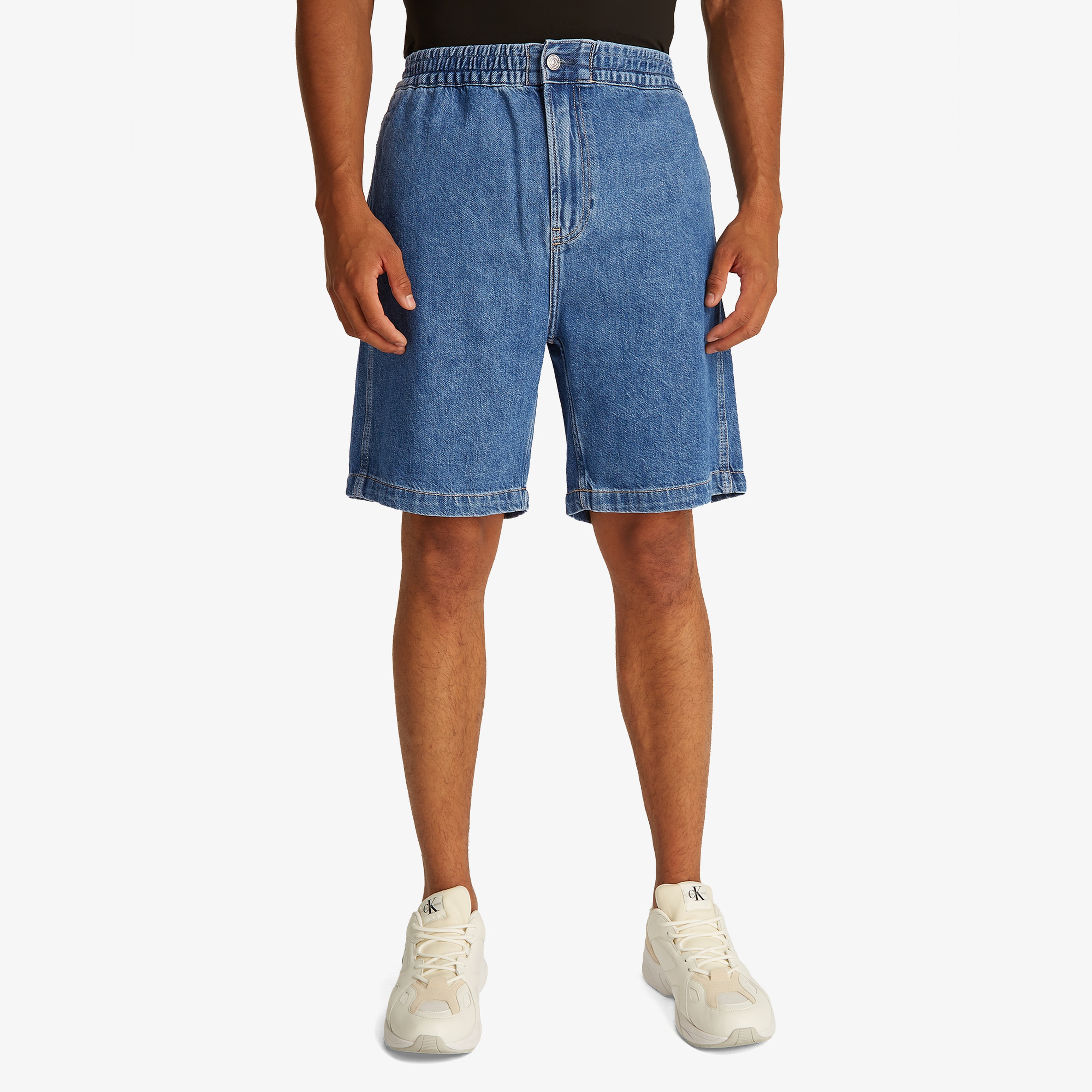 Calvin Klein Relaxed Denim Erkek Mavi Şort