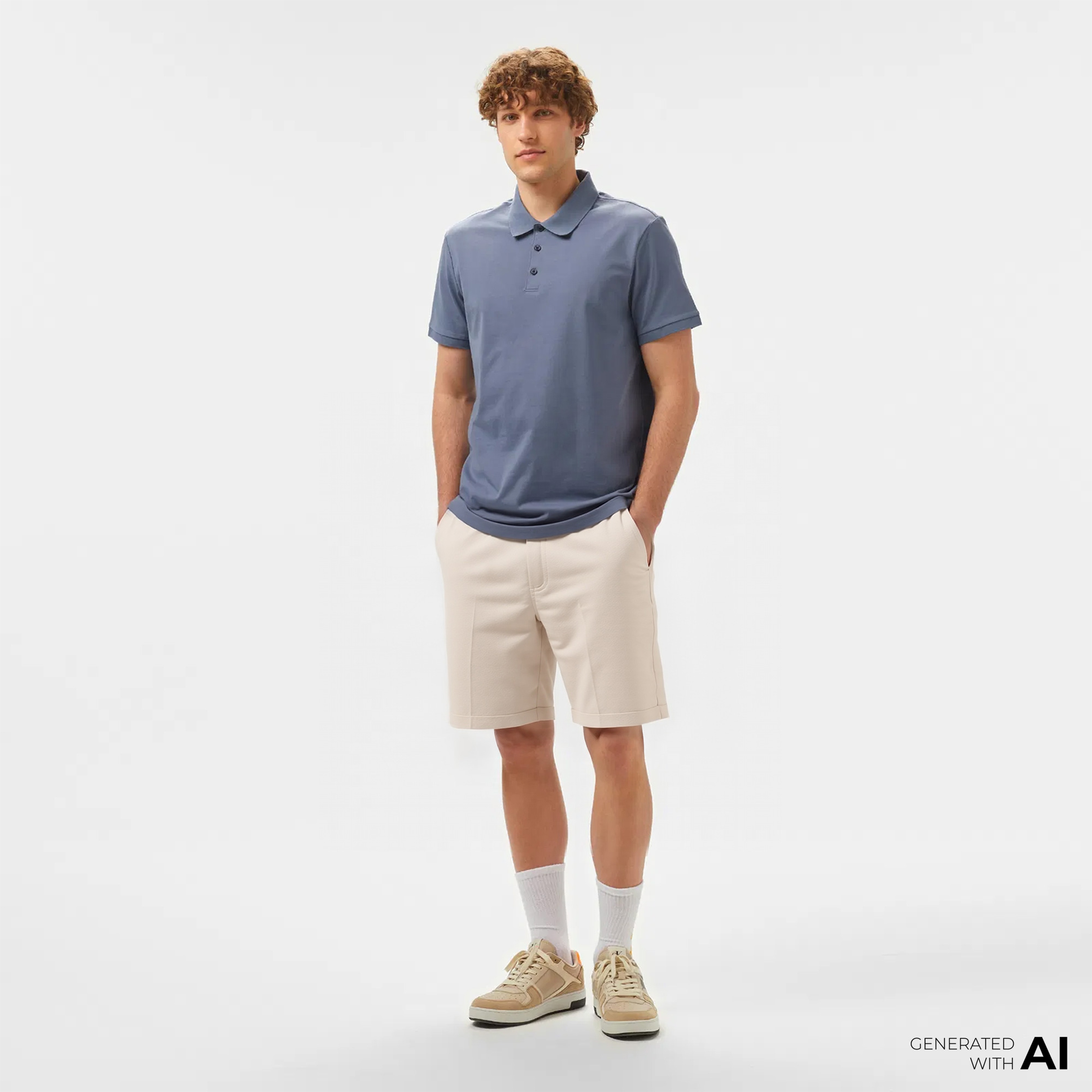 Calvin Klein Erkek Krem Şort