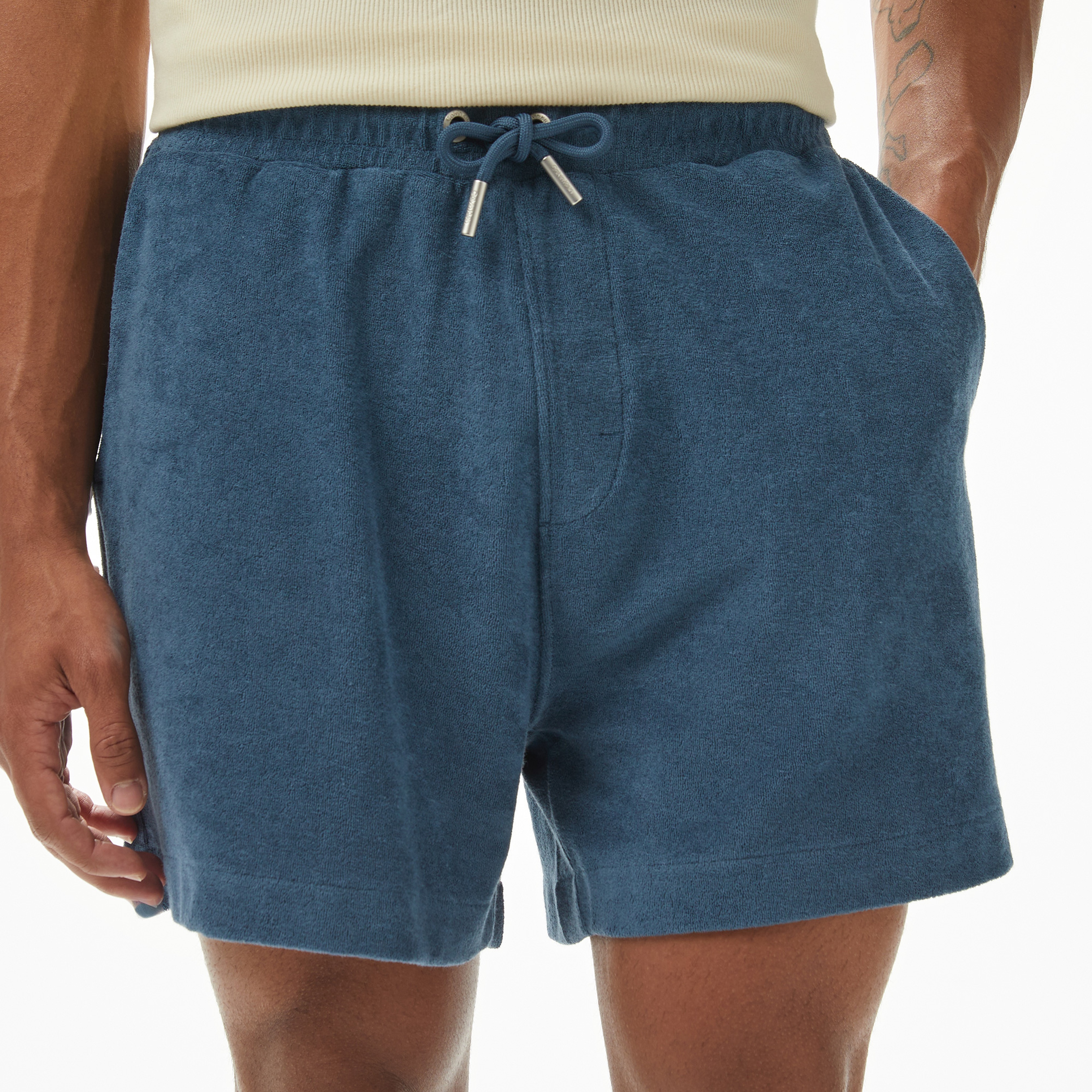 Calvin Klein Towelling Erkek Mavi Şort