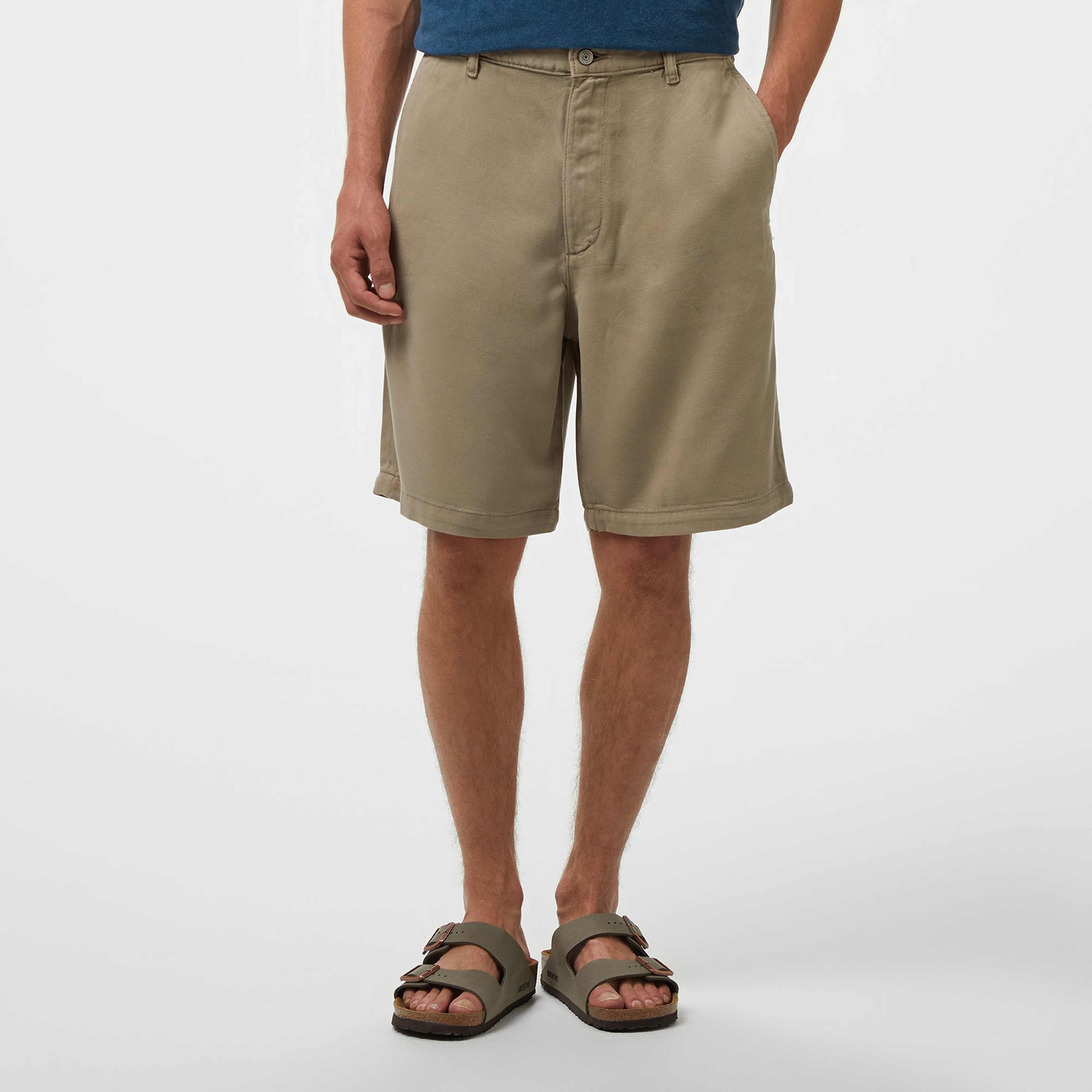 Calvin Klein Straight Erkek Gri Şort