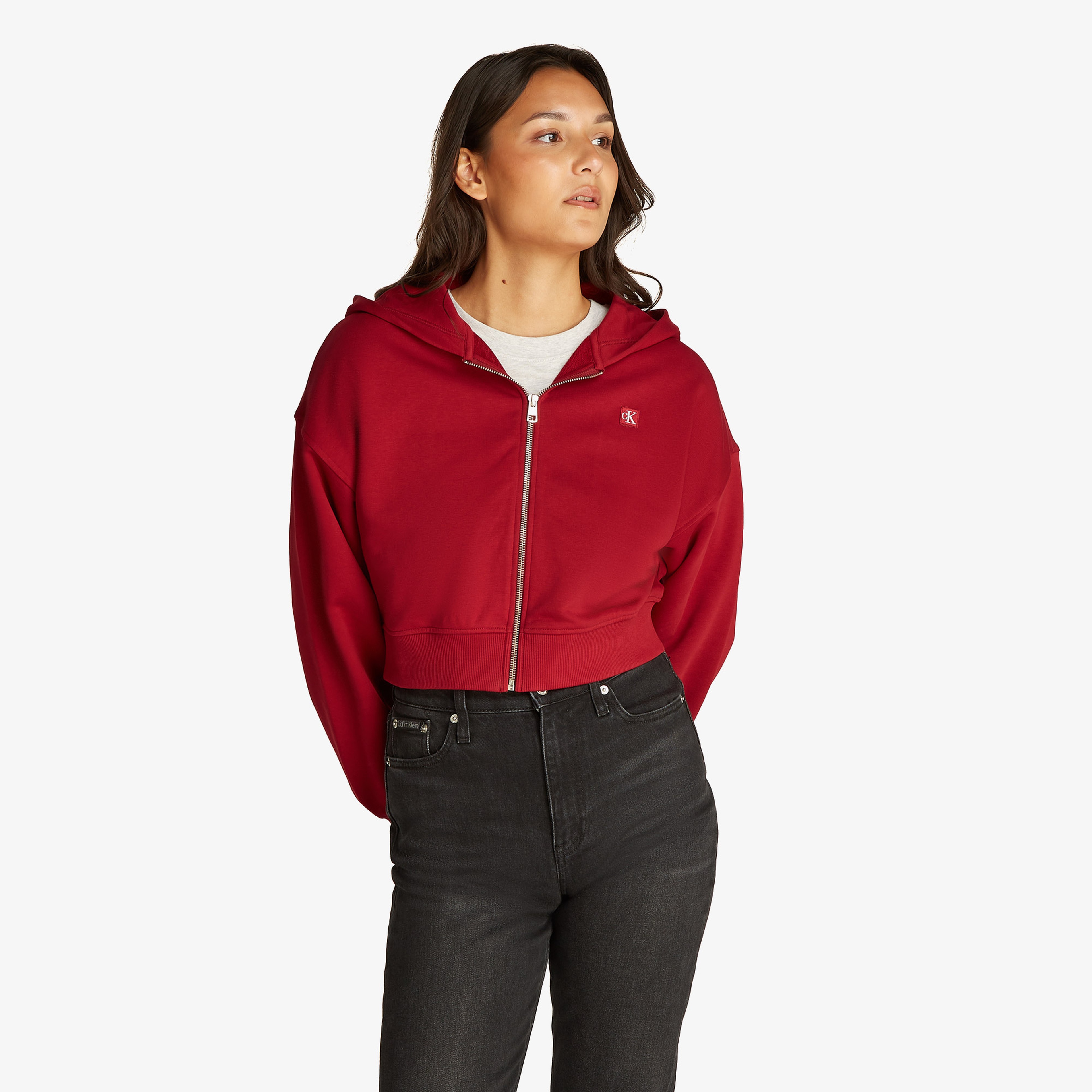 Calvin Klein Jeans Kadın Kırmızı Sweatshirt