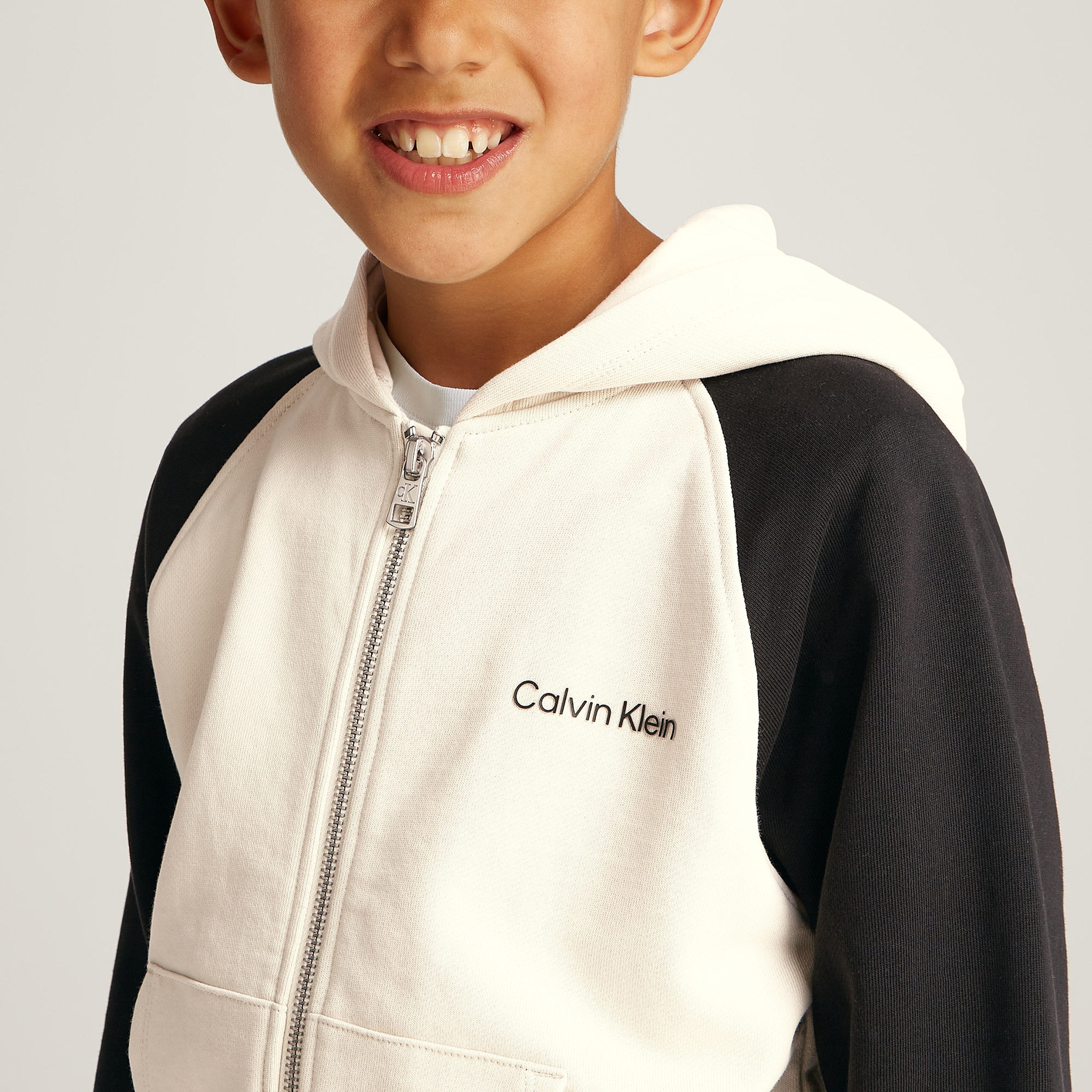Calvin Klein Through Çocuk Bej Sweatshirt