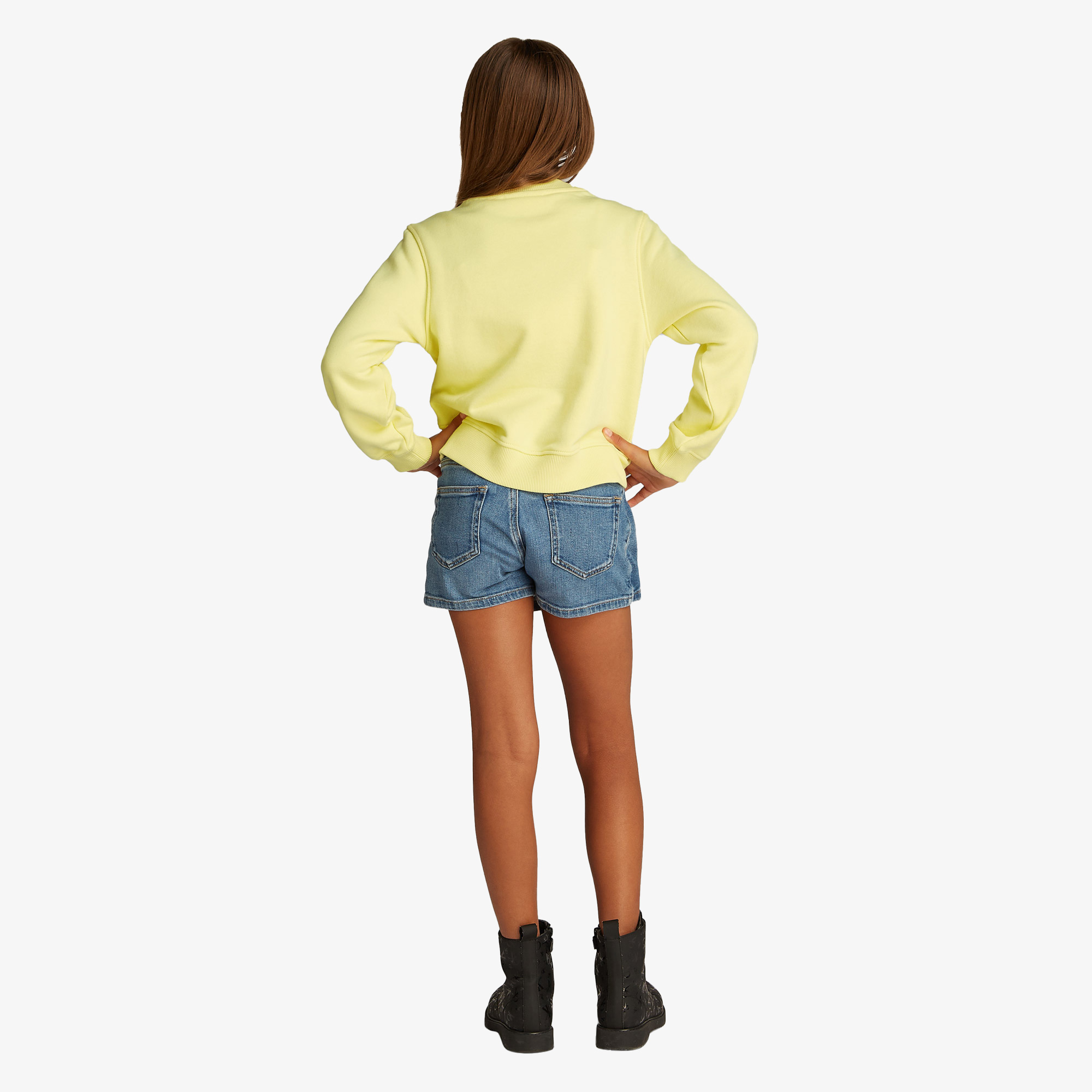 Calvin Klein Logo Çocuk Sarı Sweatshirt