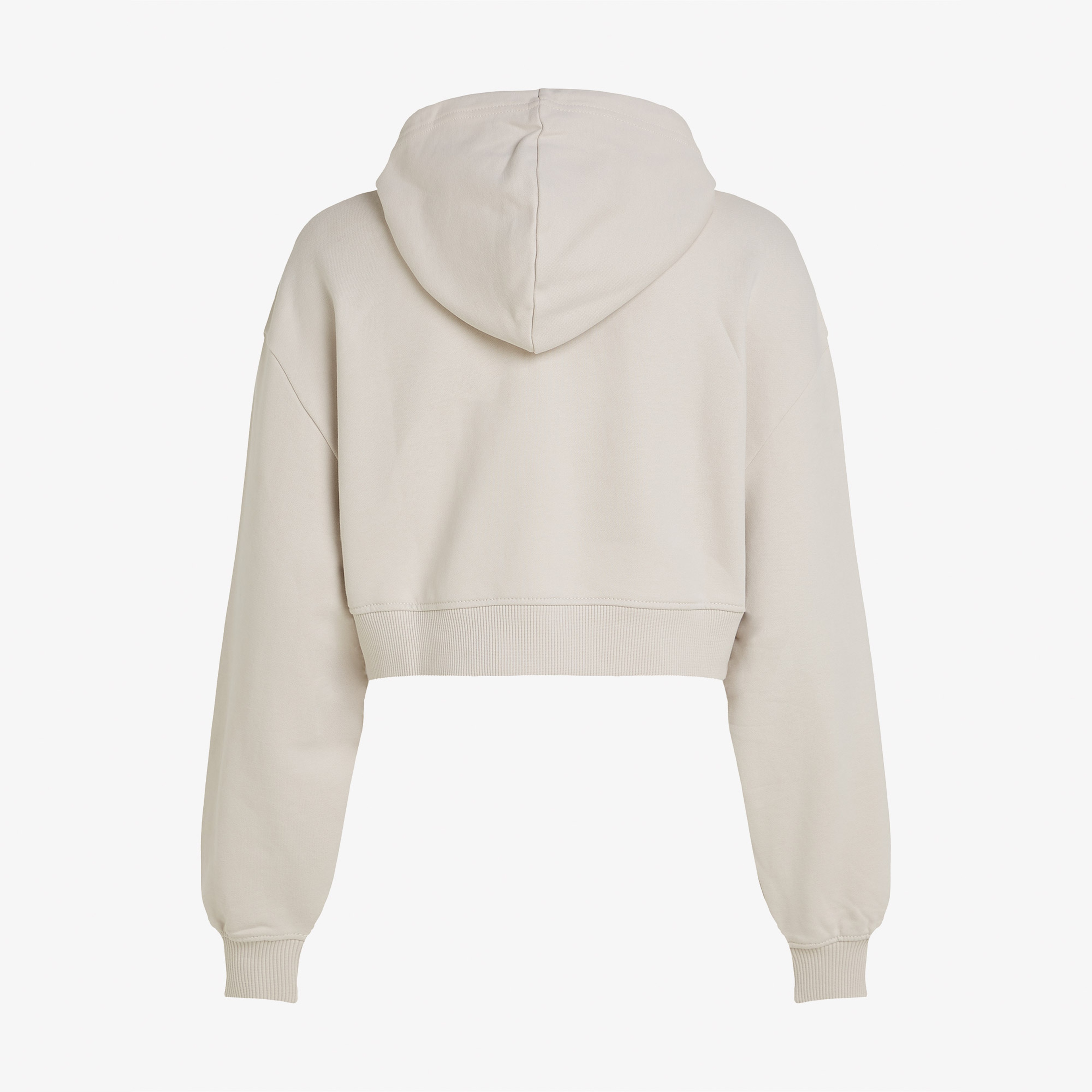 Calvin Klein Woven Label Kadın Bej Sweatshirt