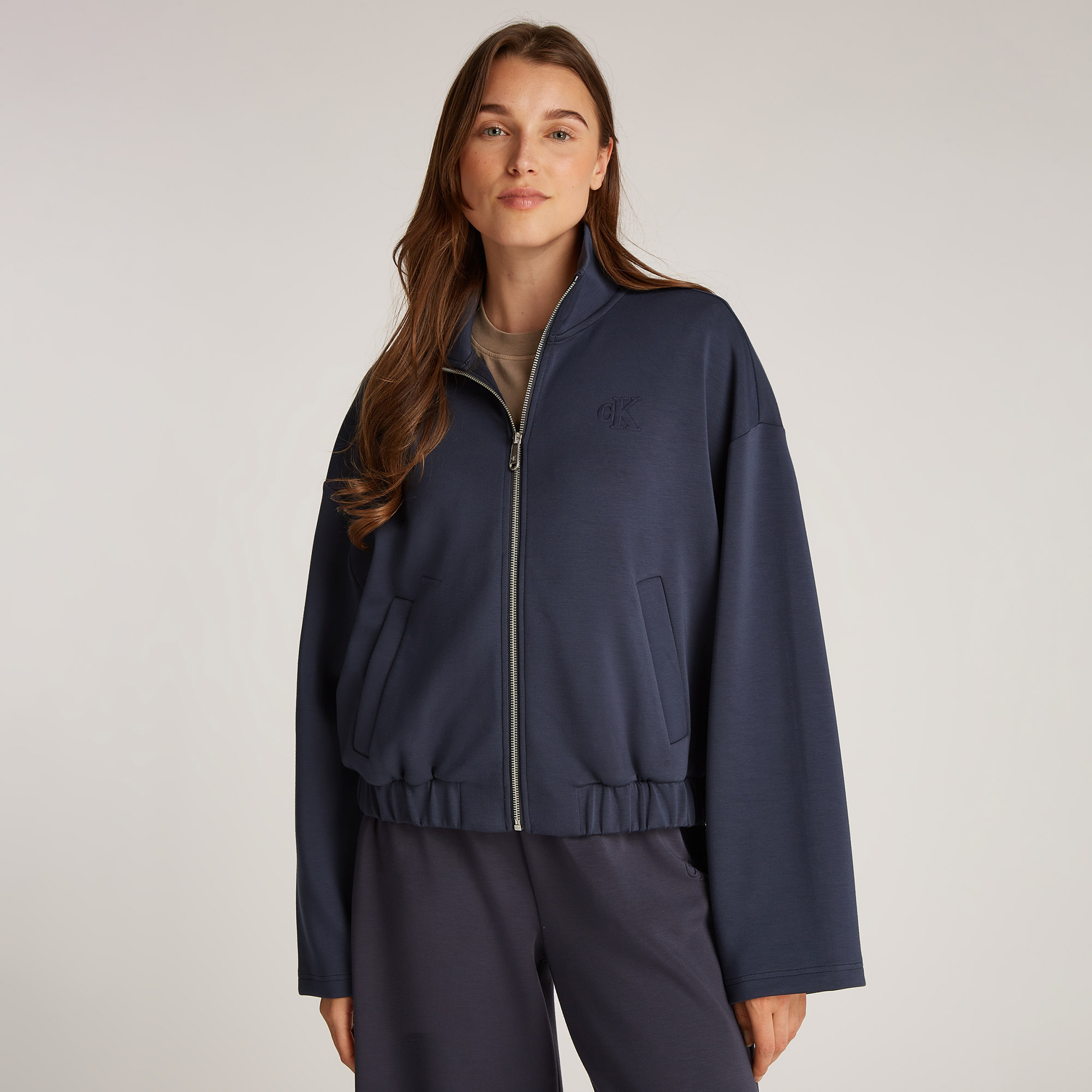 Calvin Klein Kadın Mavi Sweatshirt