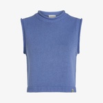 Calvin Klein Linen Blend Loose Sweater Top Kadın Mavi Triko