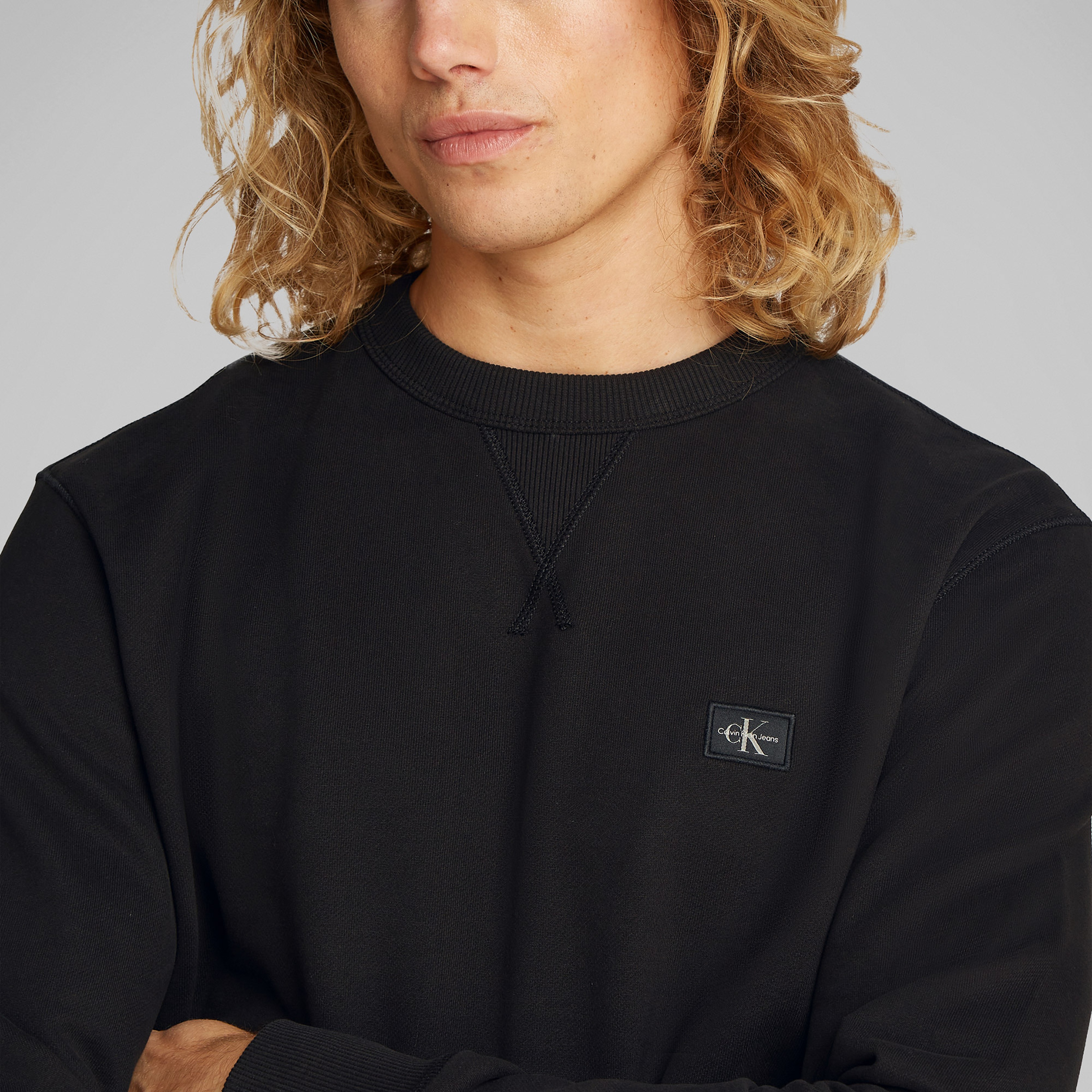 Calvin Klein Erkek Siyah Sweatshirt