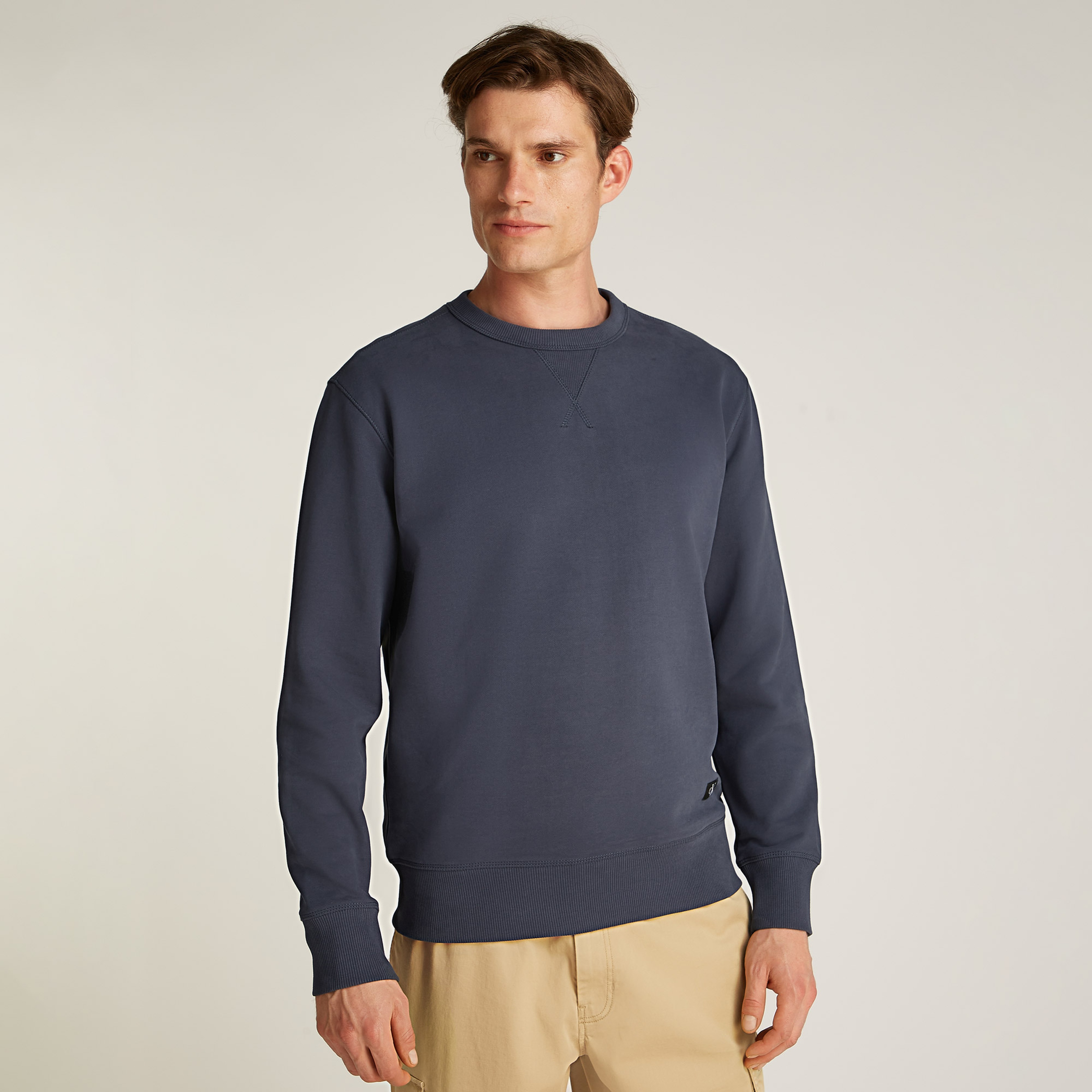 Calvin Klein Erkek Mavi Sweatshirt