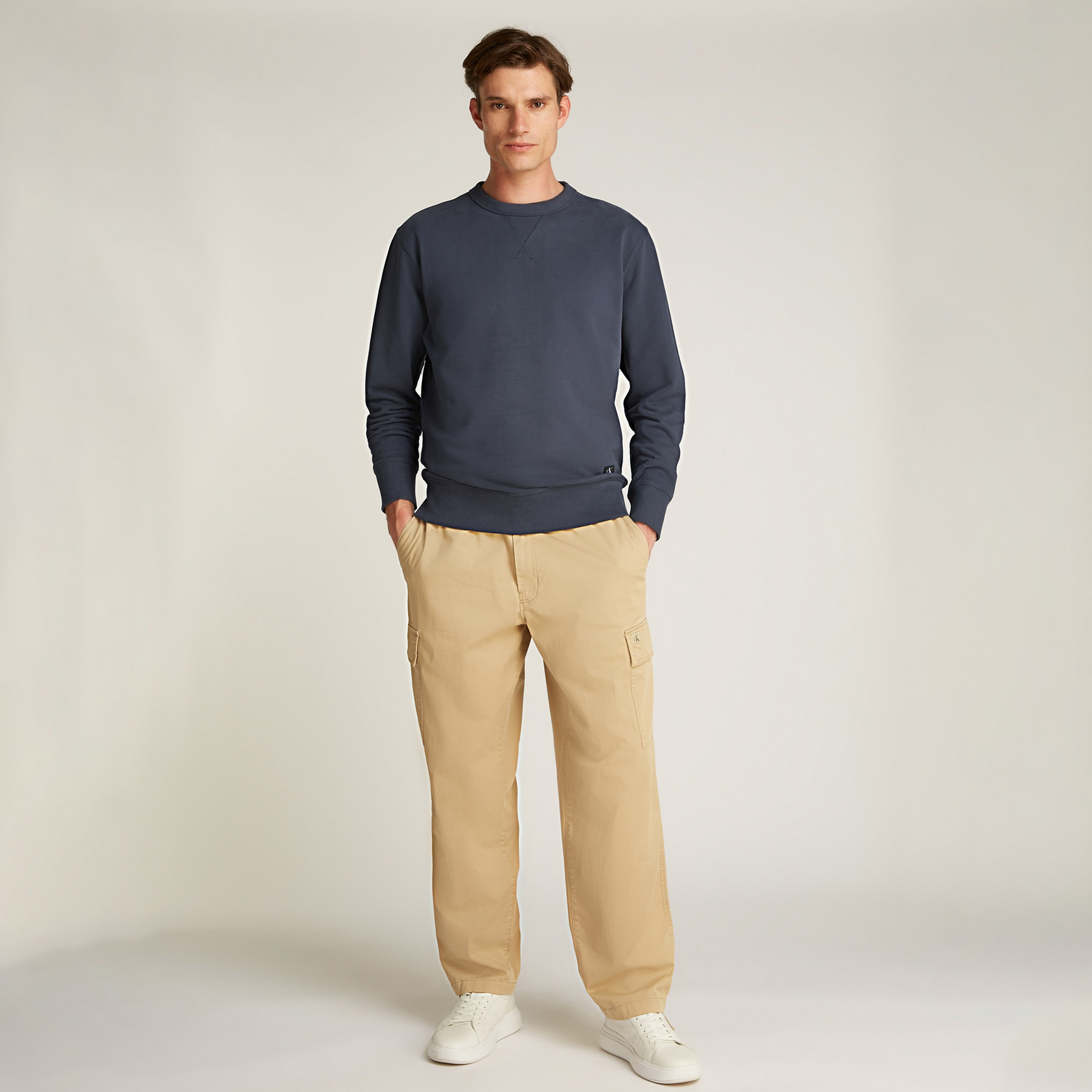 Calvin Klein Erkek Mavi Sweatshirt