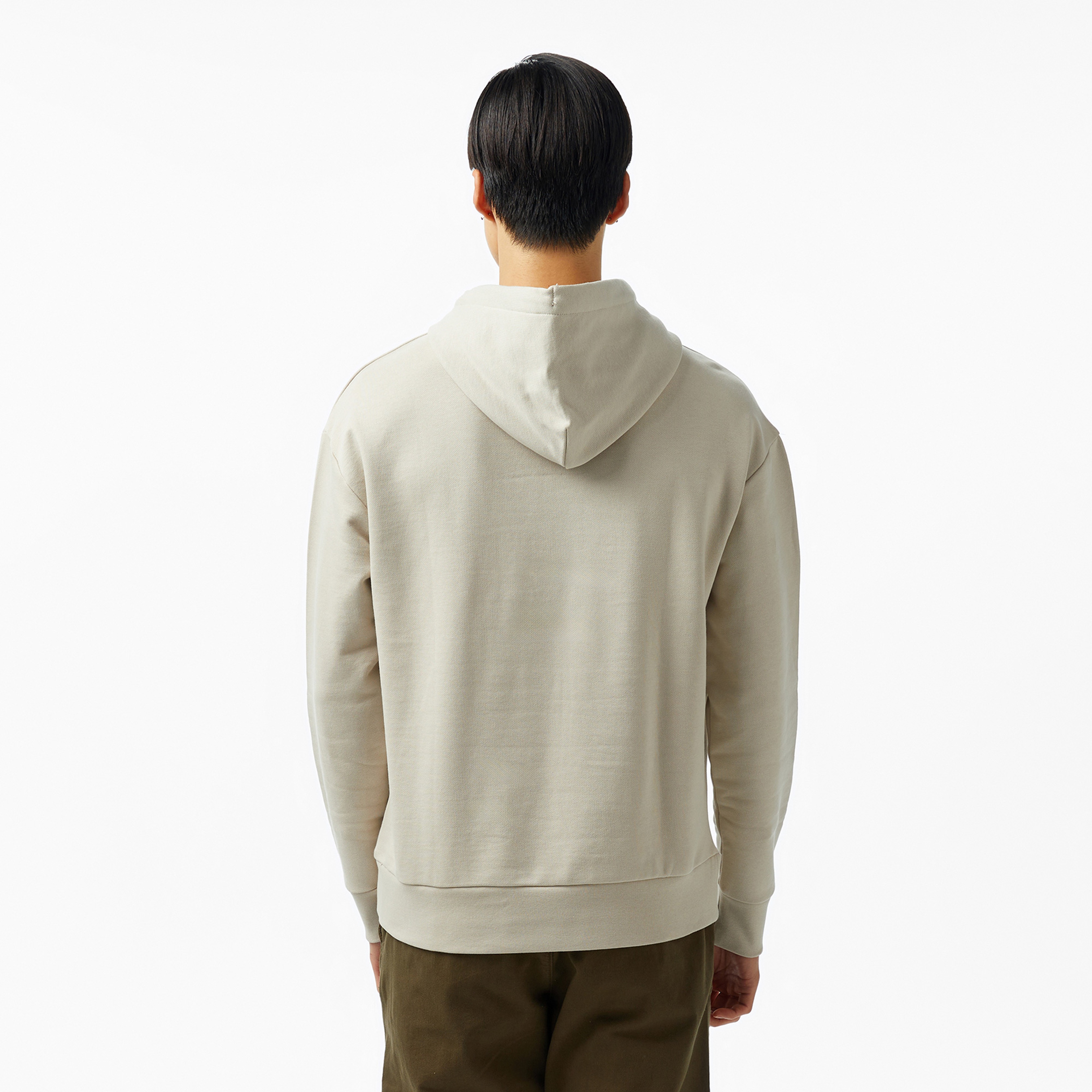 Calvin Klein Hero Logo Comfort Erkek Bej Sweatshirt