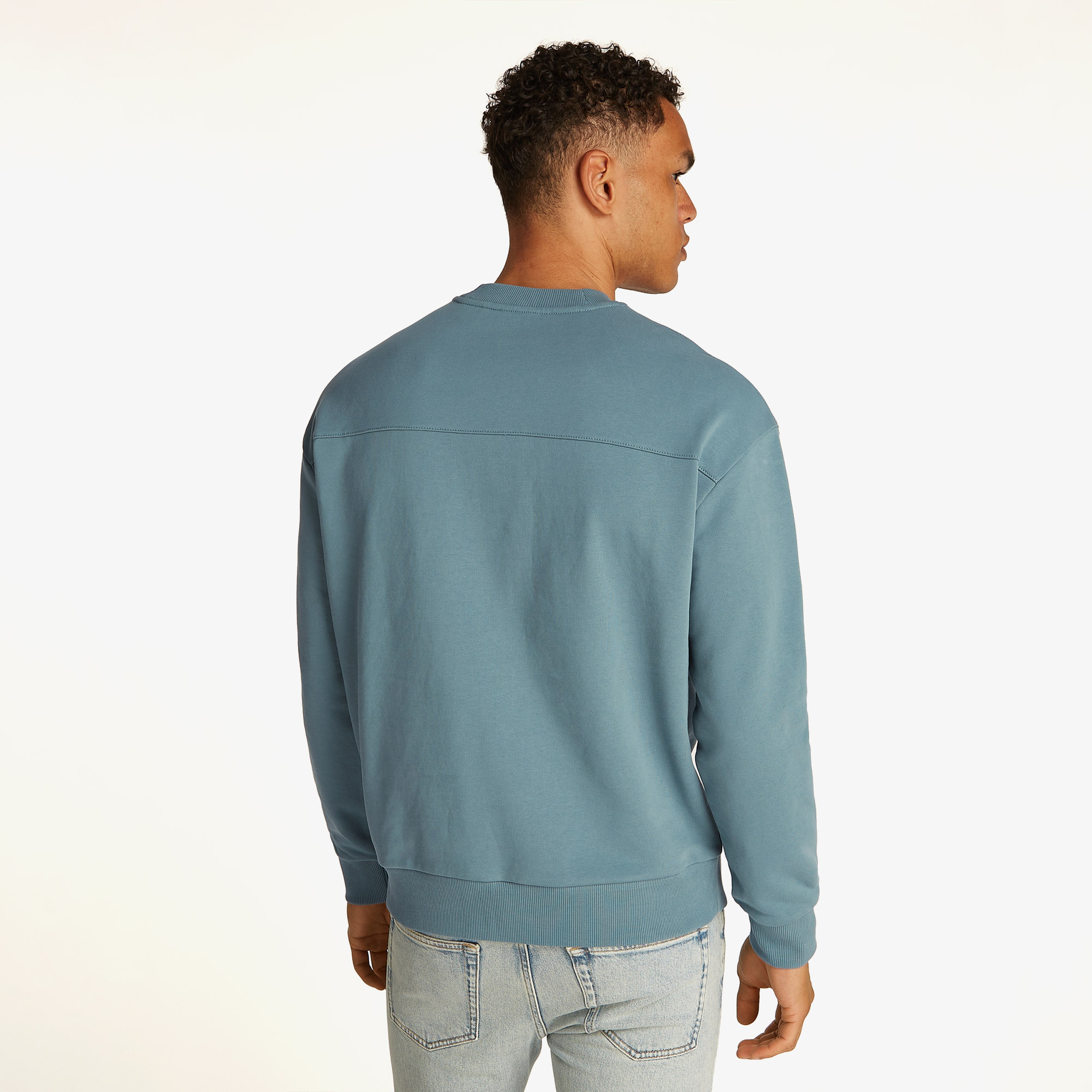 Calvin Klein Erkek Mavi Sweatshirt