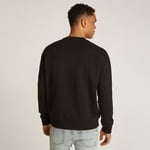 Calvin Klein Structured Embroidery Erkek Siyah Sweatshirt