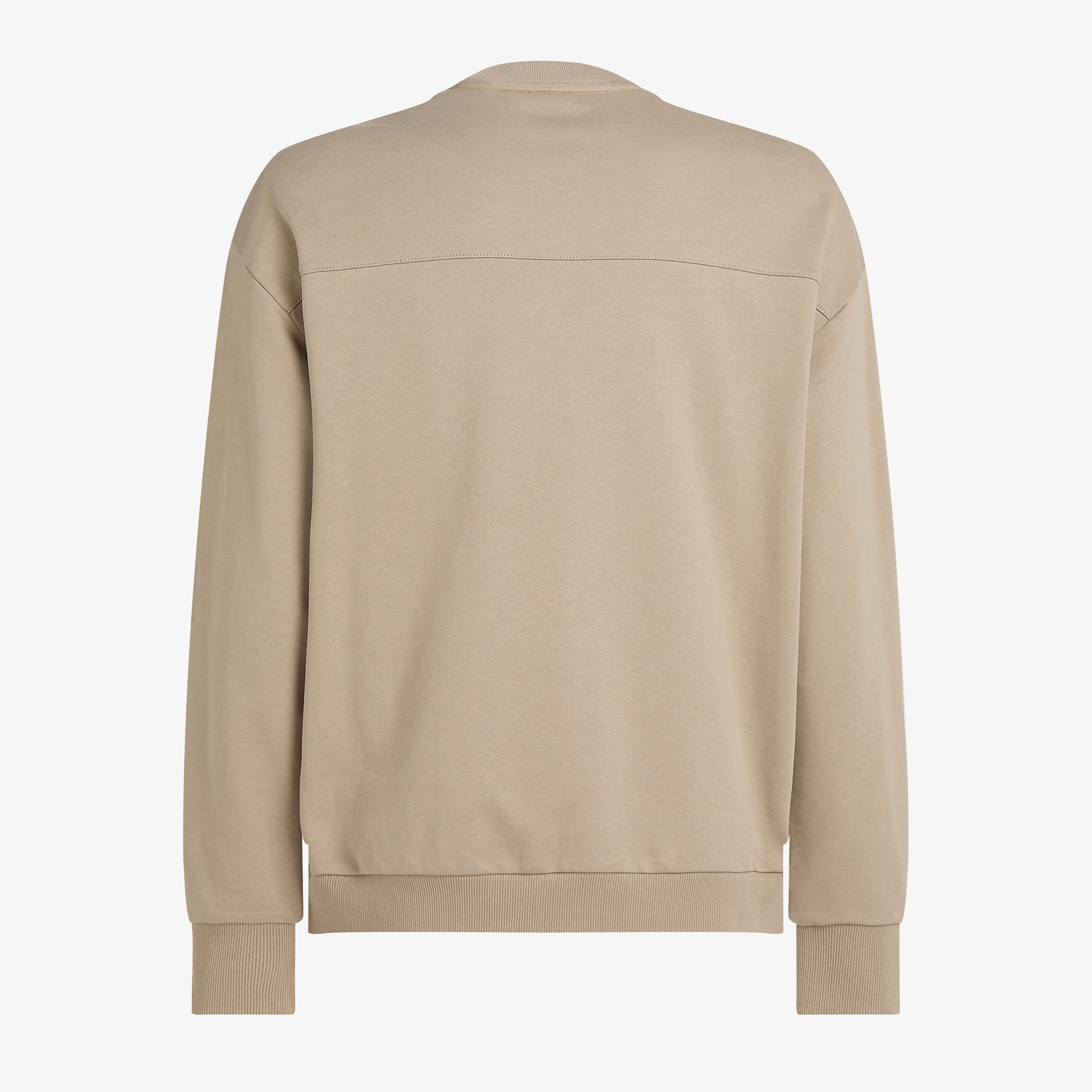 Calvin Klein Structured Embroidery Erkek Bej Sweatshirt