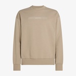 Calvin Klein Structured Embroidery Erkek Bej Sweatshirt