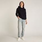 Calvin Klein Satin Regular Kadın Siyah Sweatshirt