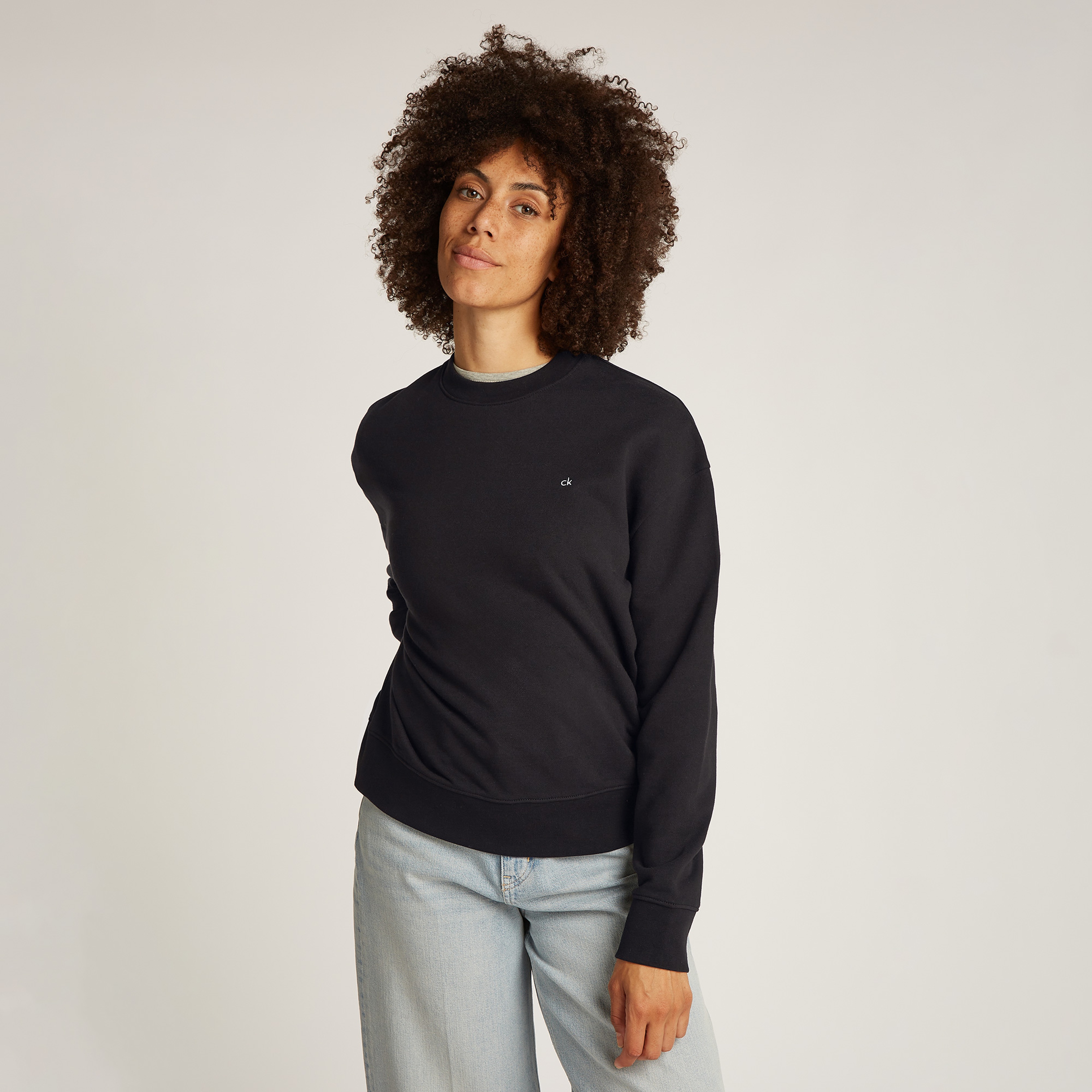 Calvin Klein Kadın Siyah Sweatshirt