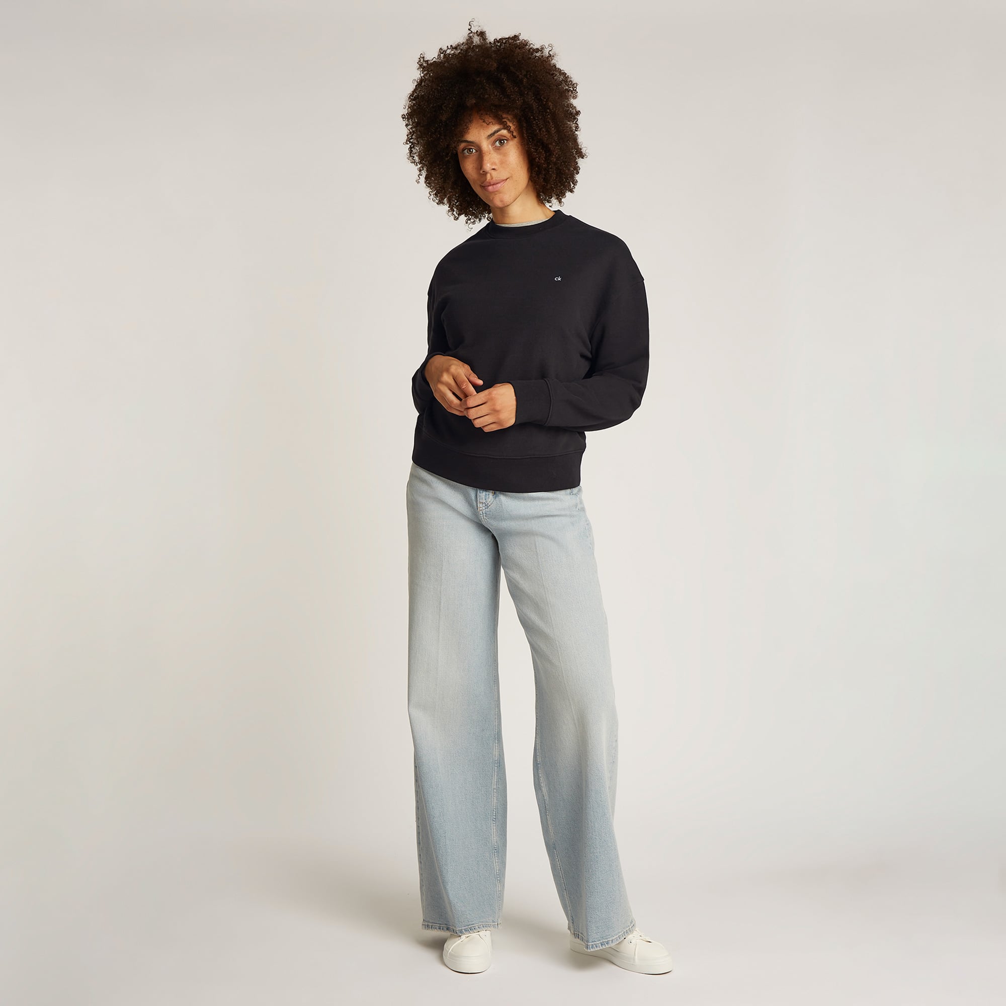 Calvin Klein Kadın Siyah Sweatshirt