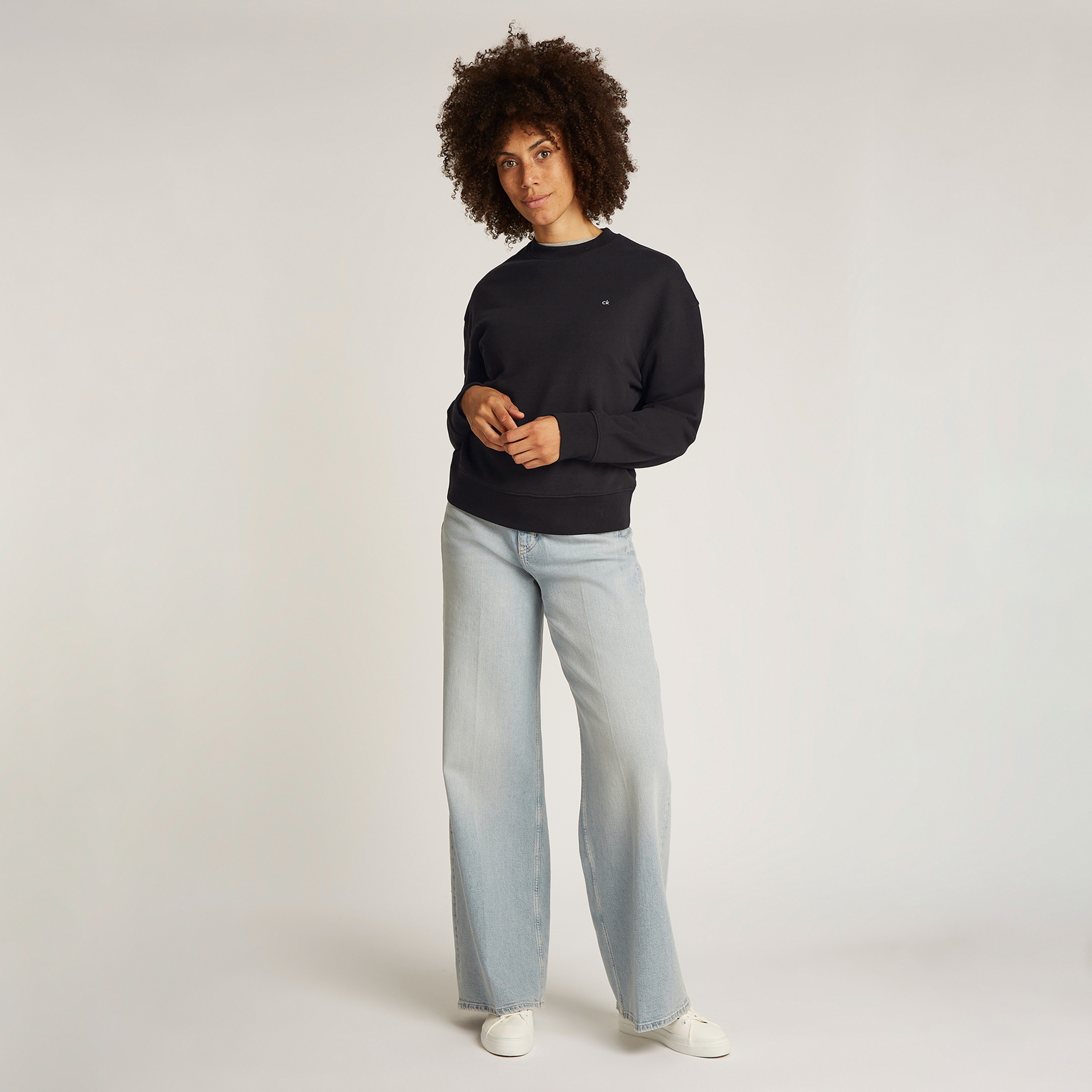 Calvin Klein Kadın Siyah Sweatshirt