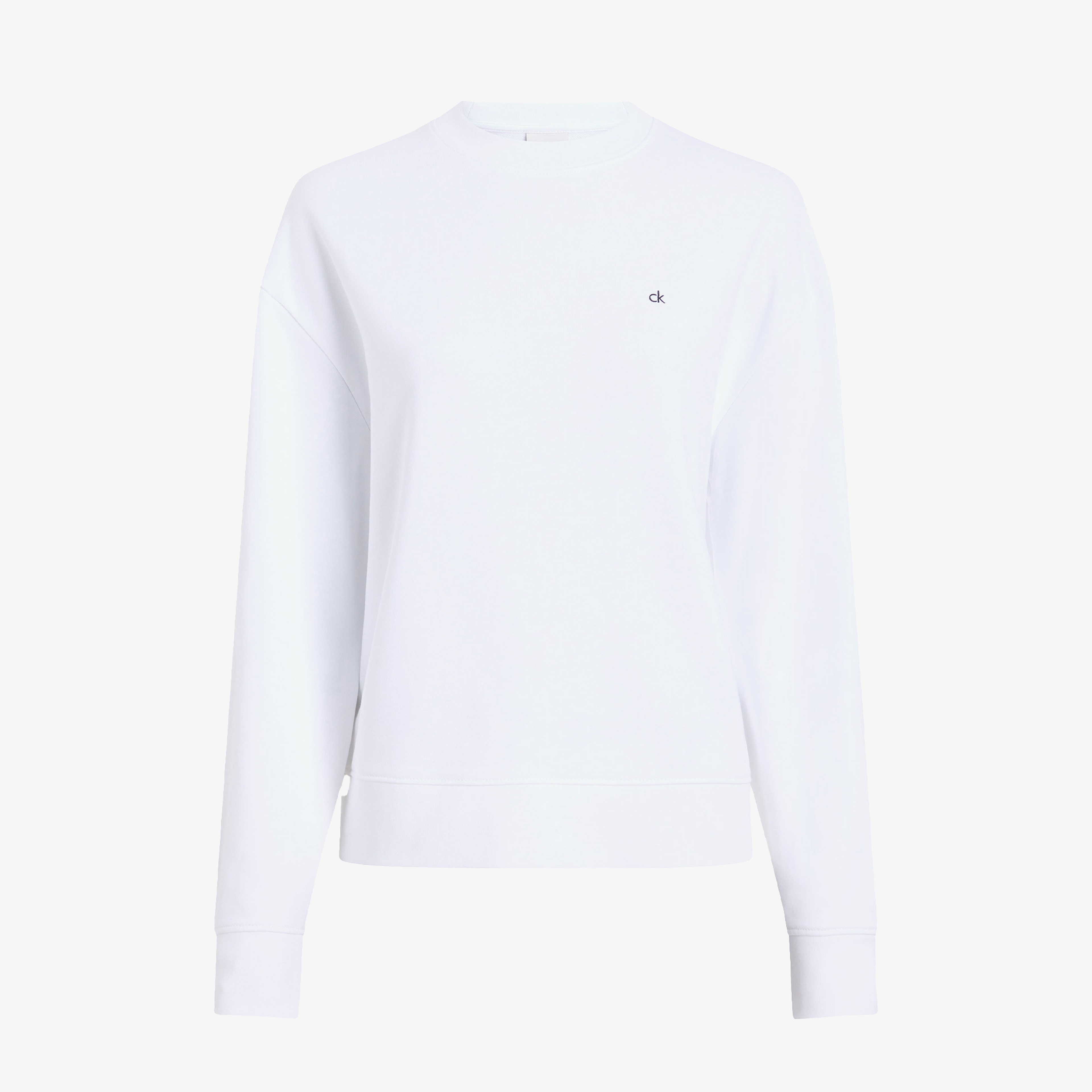 Calvin Klein Regular Kadın Beyaz Sweatshirt