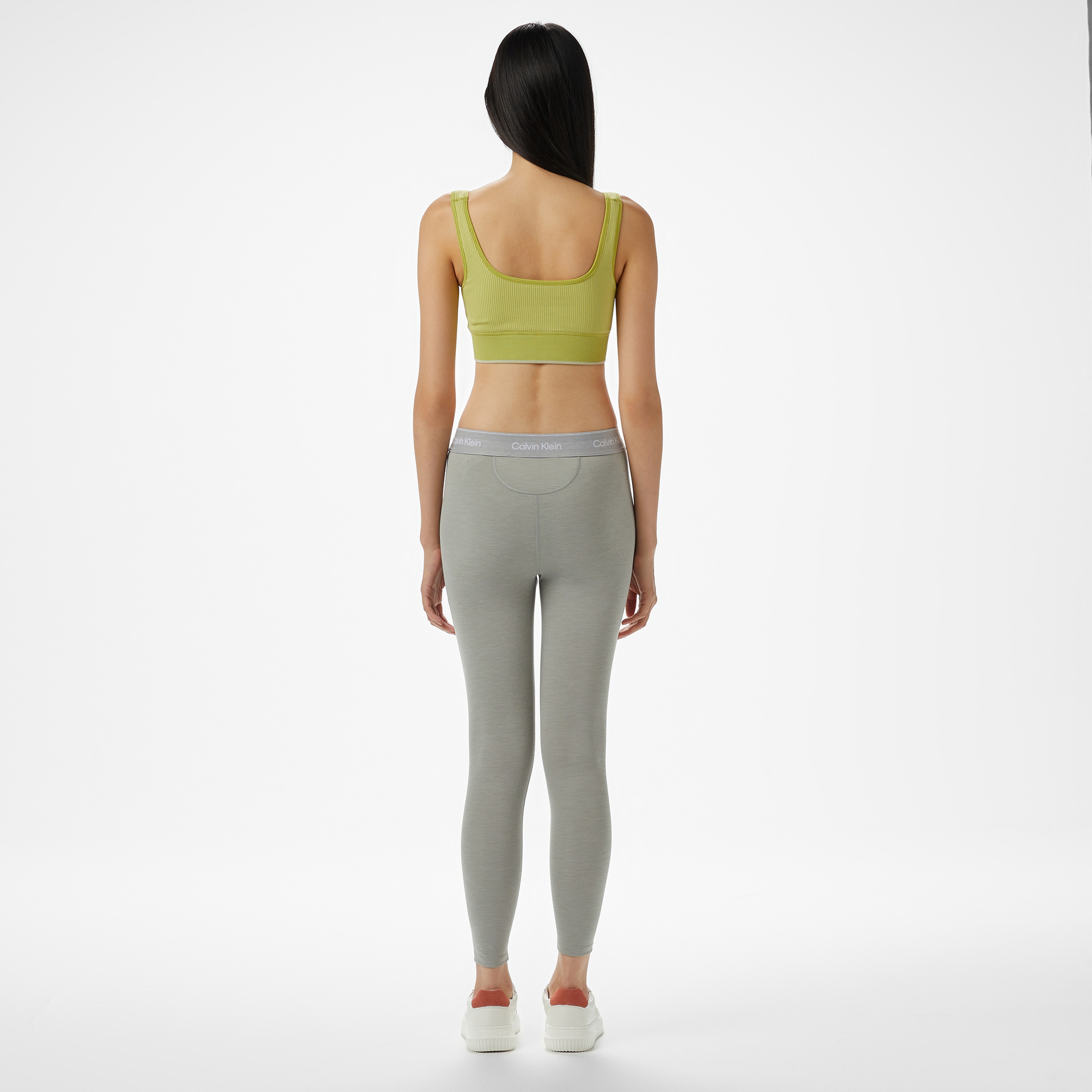 Calvin Klein 7/8 Kadın Gri Tayt