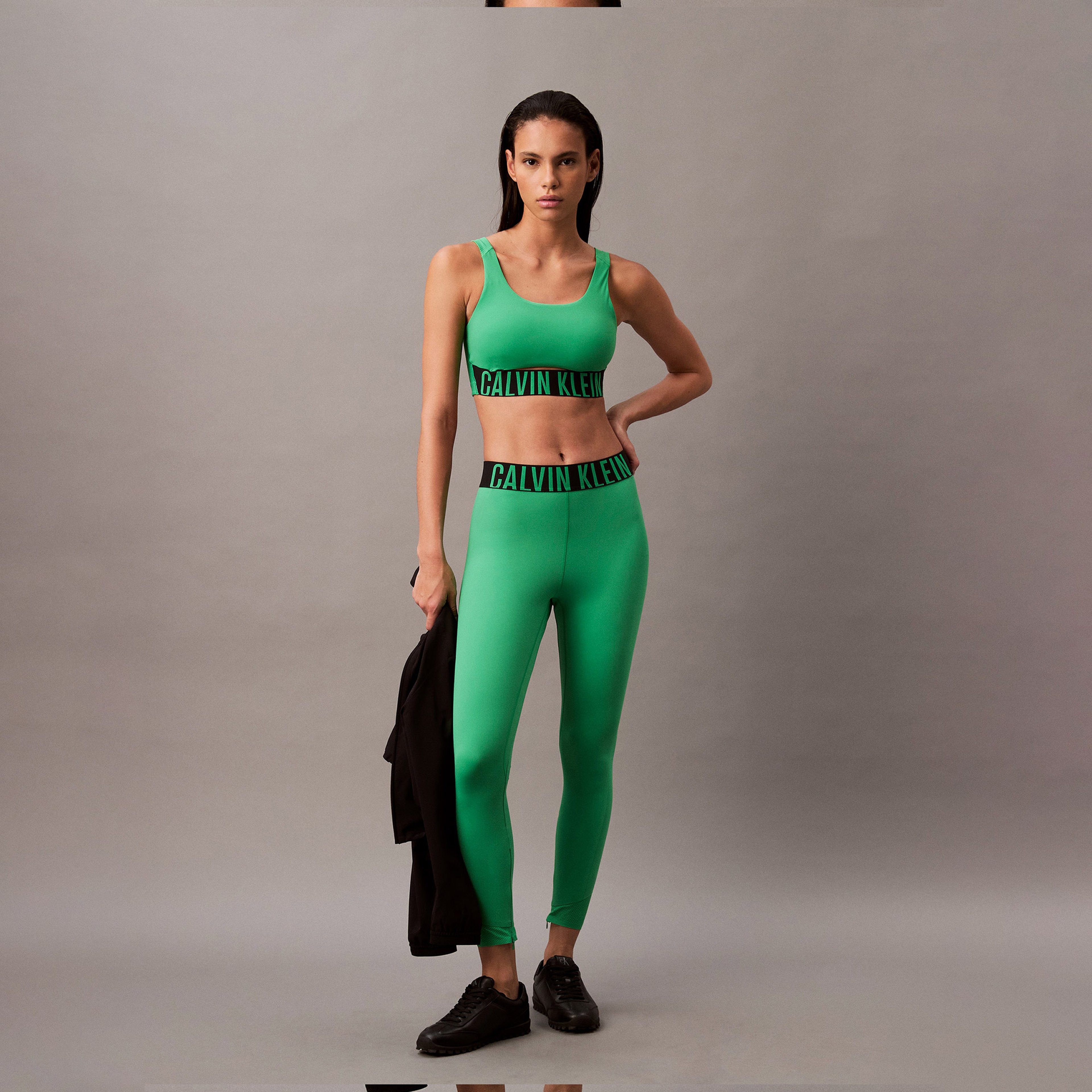 Calvin Klein Legging Kadın Yeşil Tayt