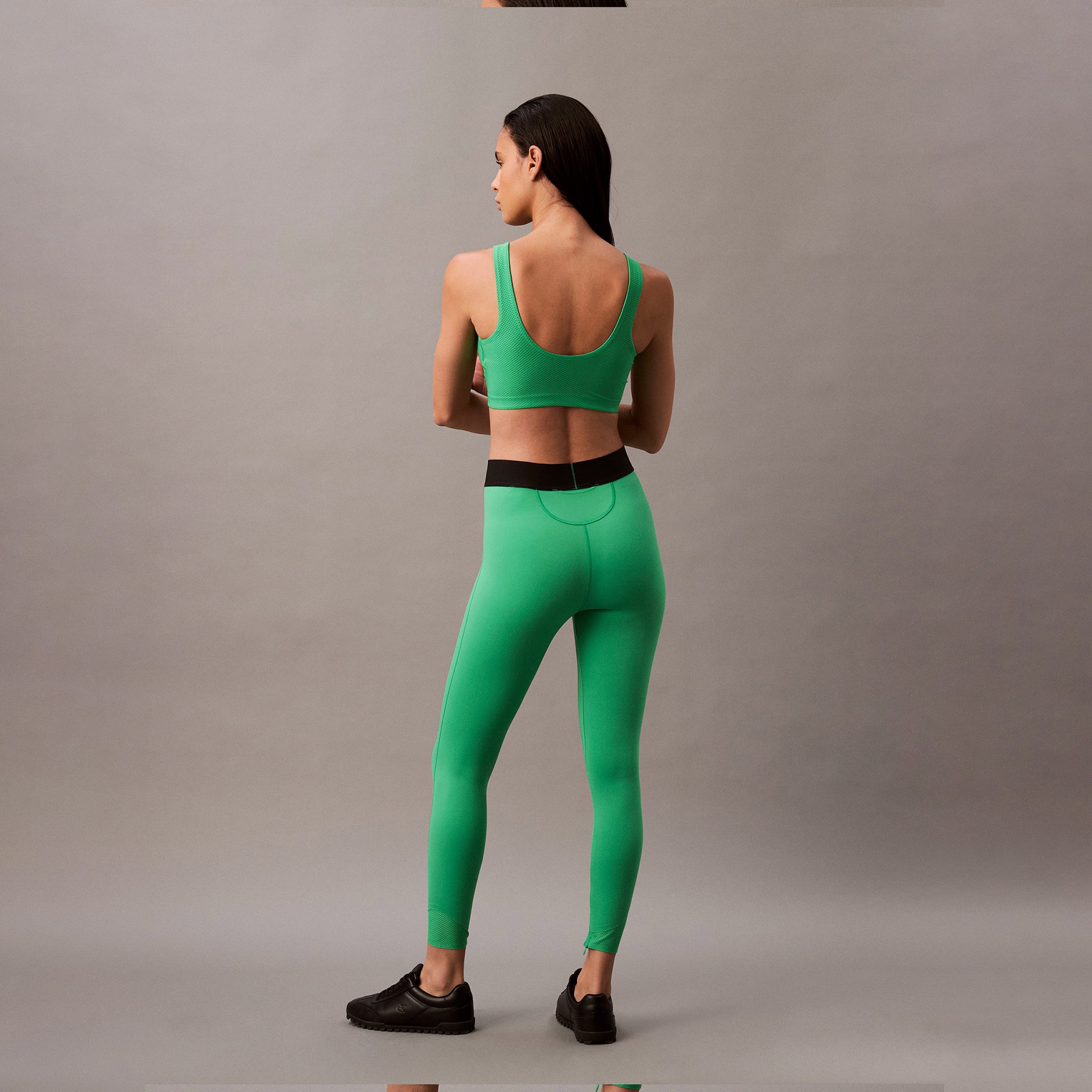 Calvin Klein Legging Kadın Yeşil Tayt