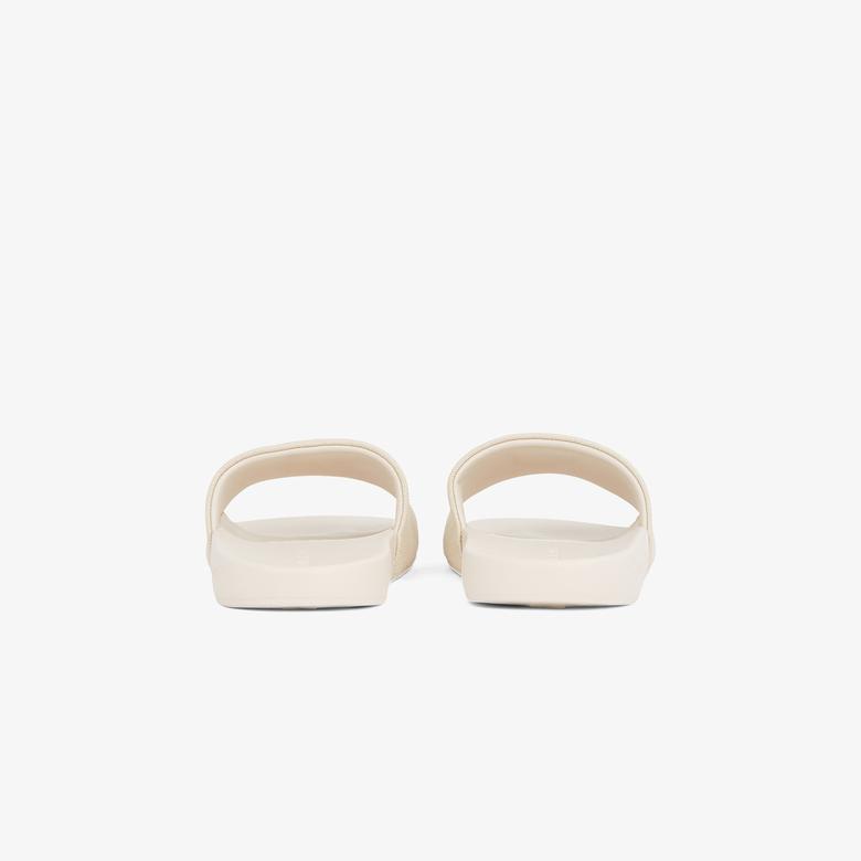 Calvin Klein Slide Monogram Hardware Kadın Bej Terlik