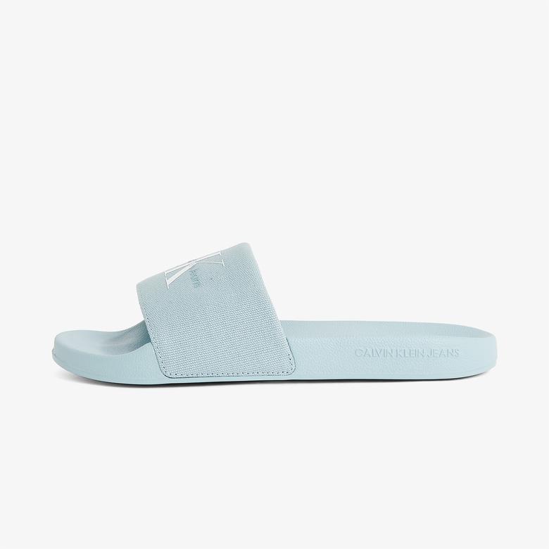 Calvin Klein Monogram Kadın Mavi Terlik