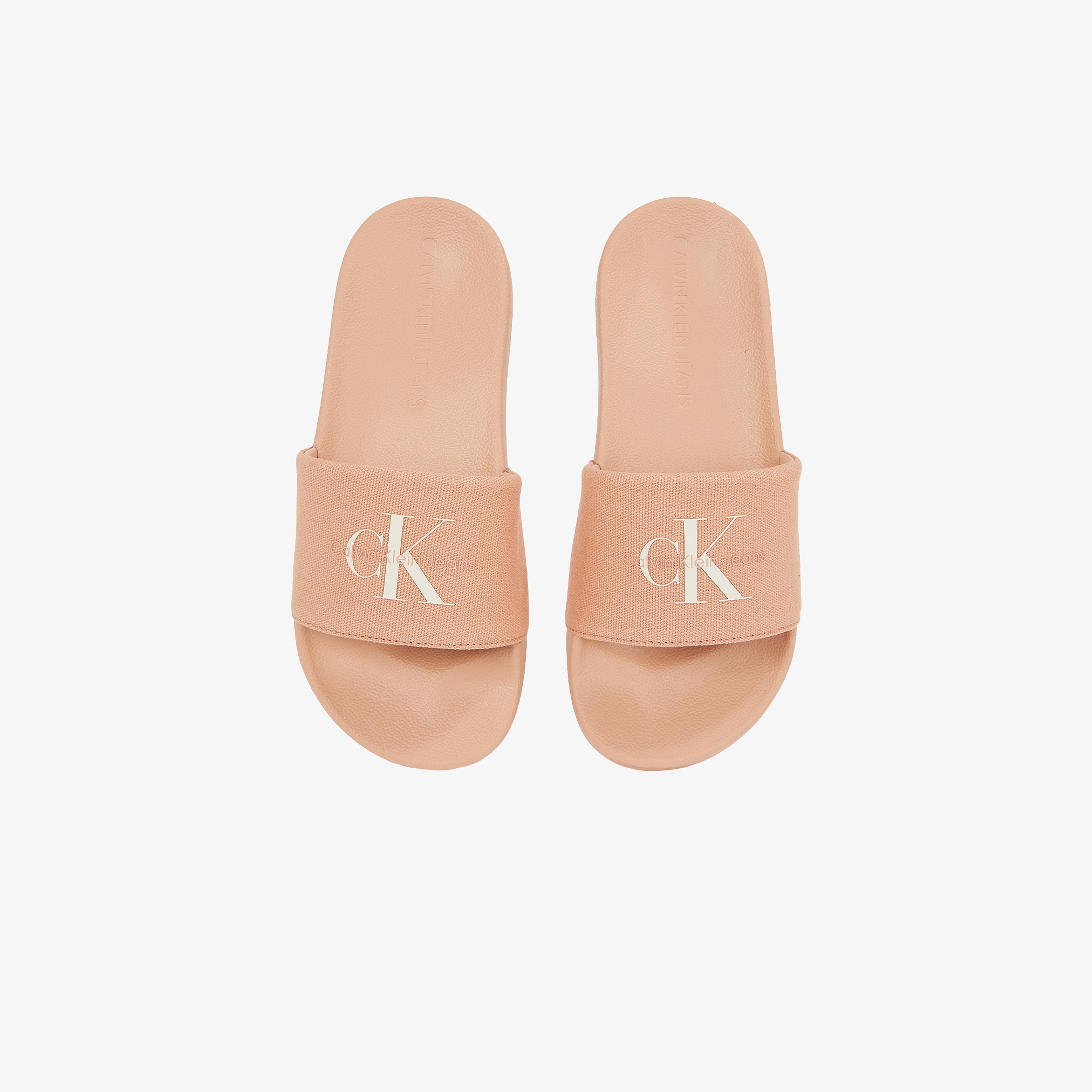 Calvin Klein Monogram Kadın Pembe Terlik