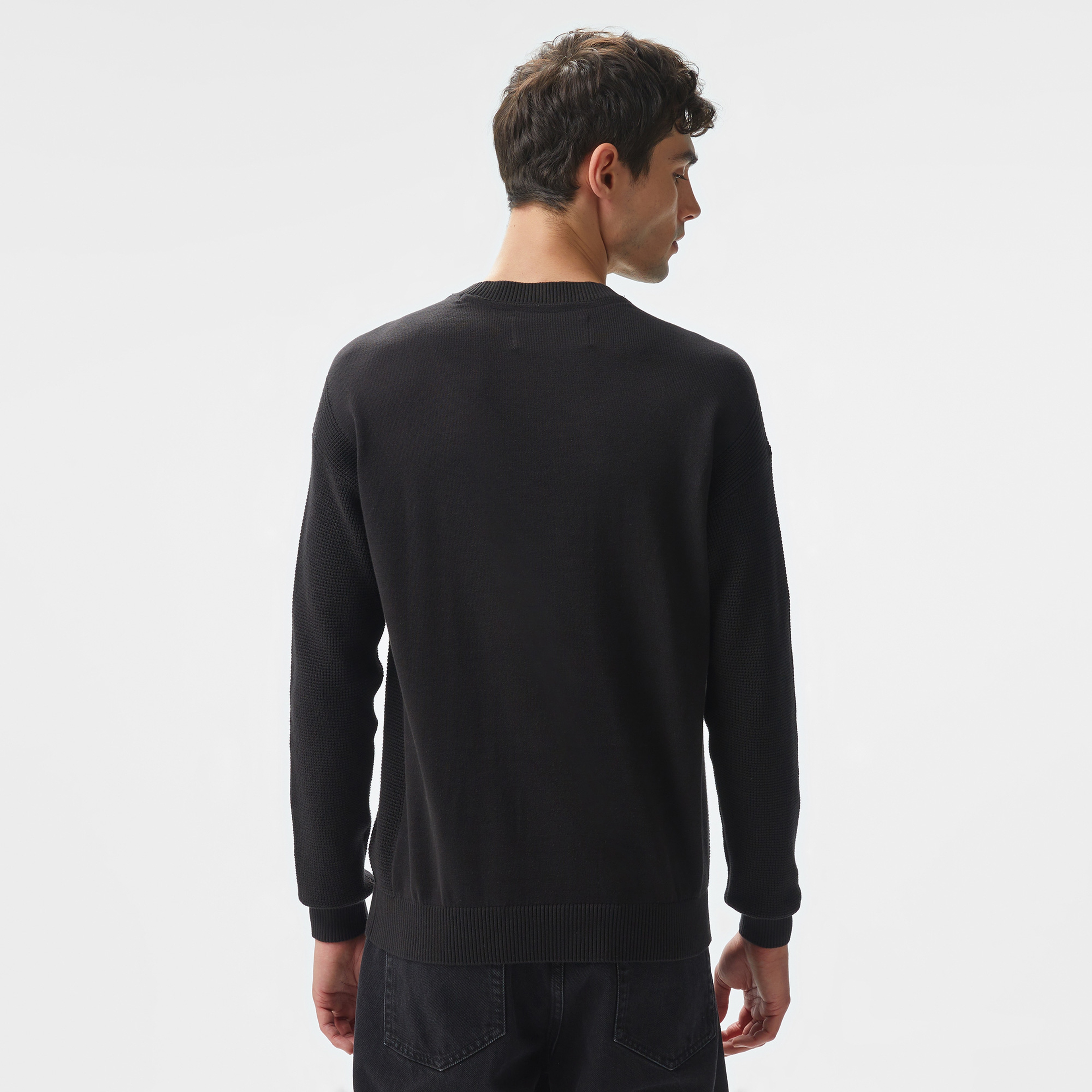 Calvin Klein Jeans Erkek Siyah Triko