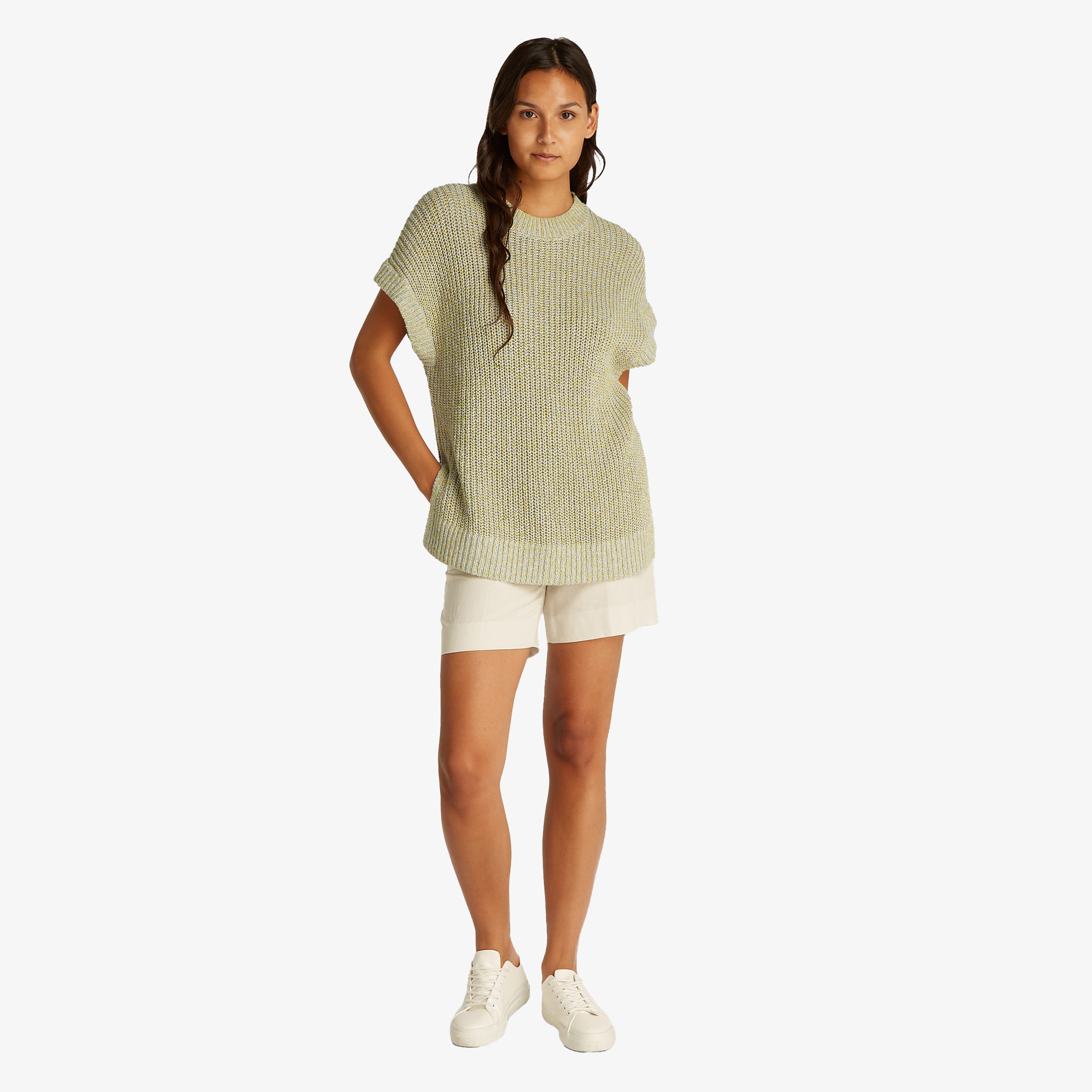 Calvin Klein Kadın Beyaz Triko