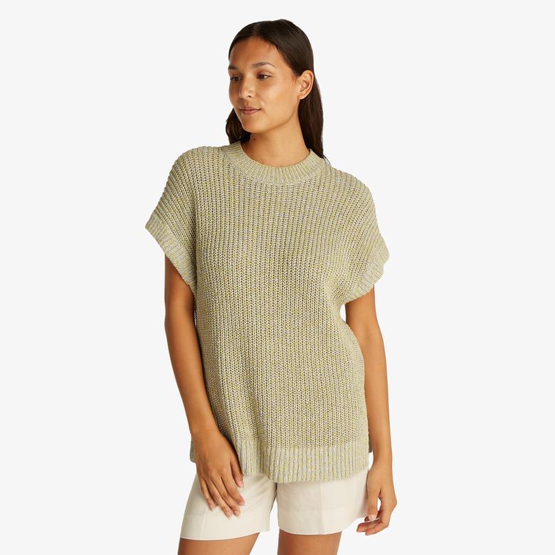 Calvin Klein Kadın Beyaz Triko