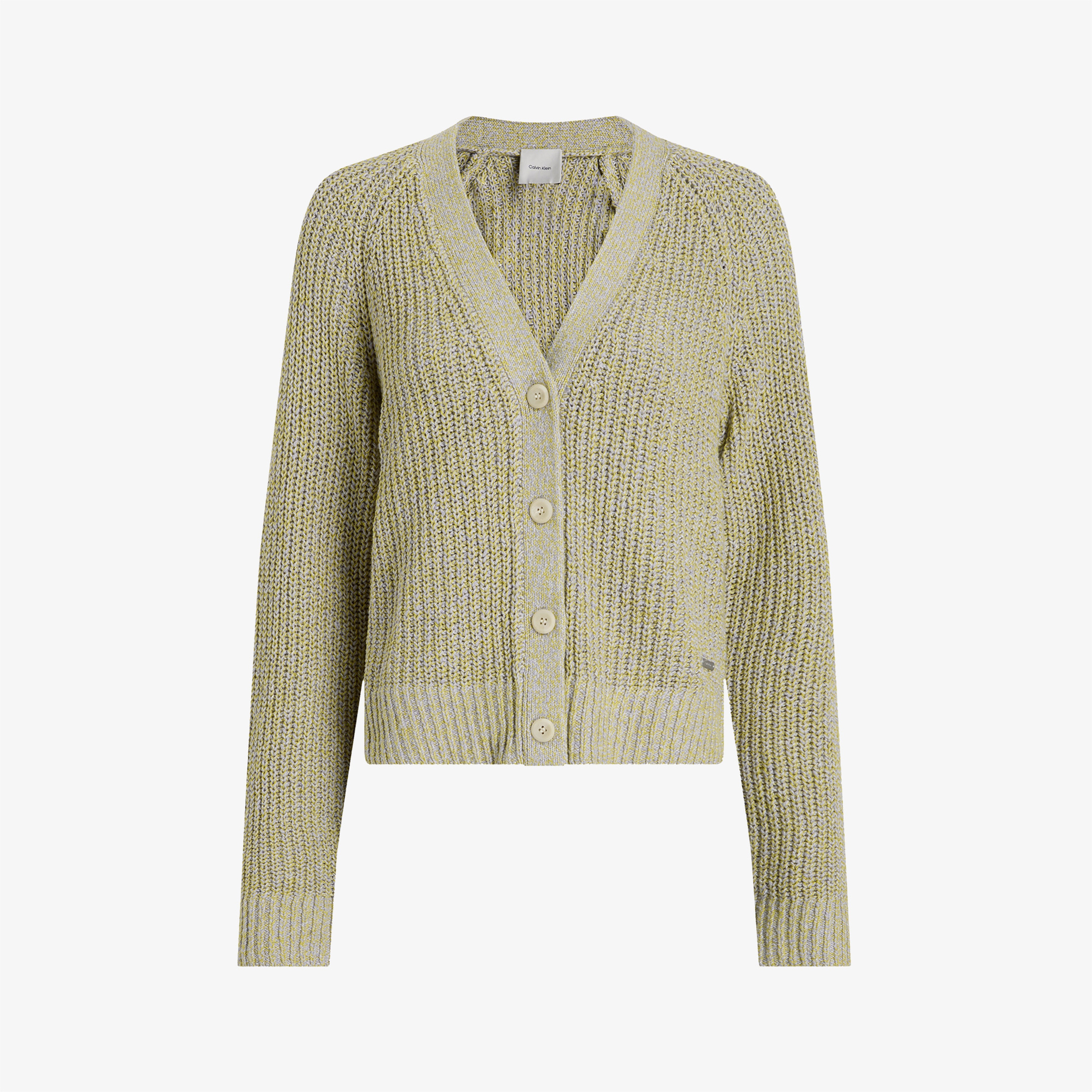 Calvin Klein Mouline Texture Cardi Kadın Beyaz Kazak