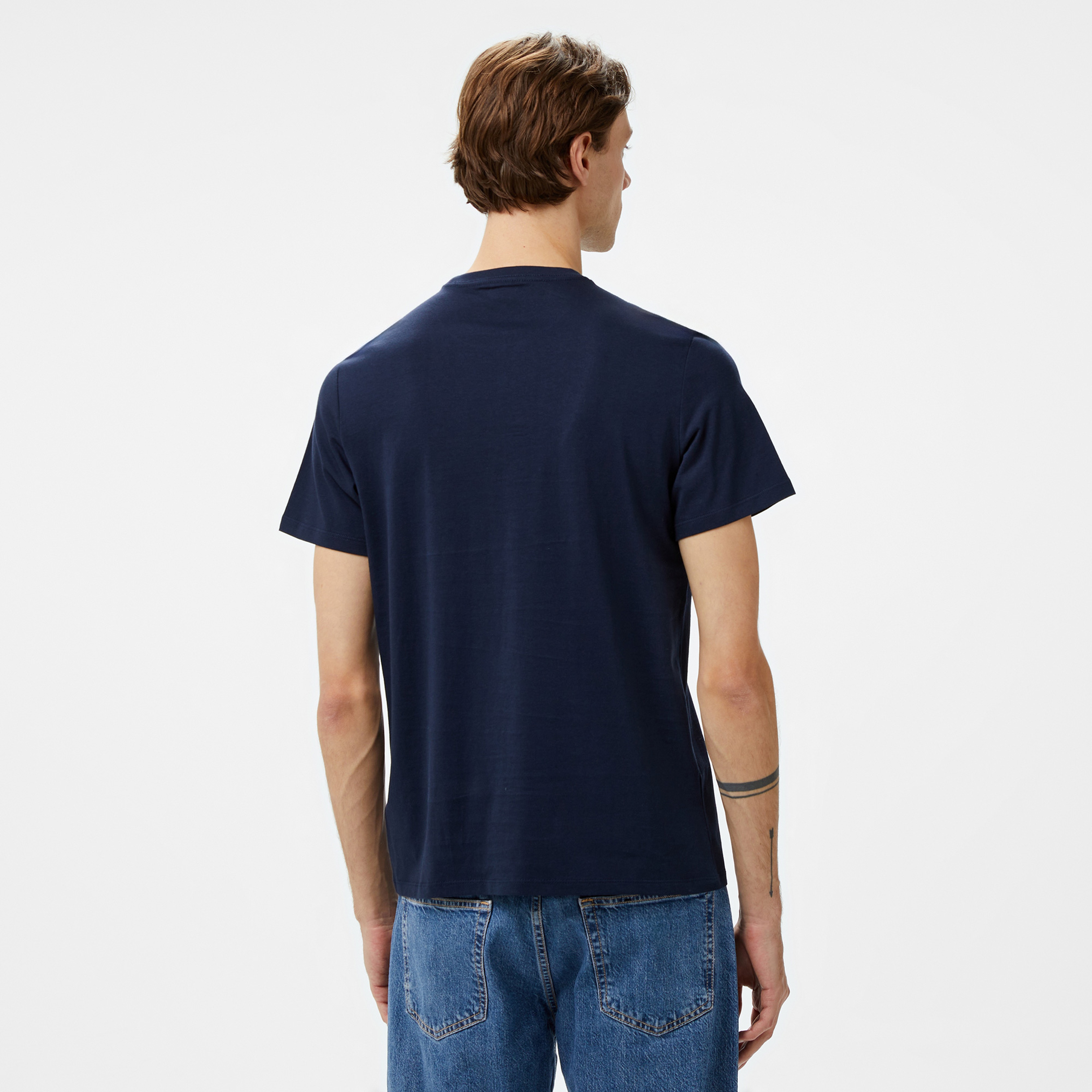 Calvin Klein Jeans Hero Monogram 30s Eu Opt Erkek Lacivert T-Shirt