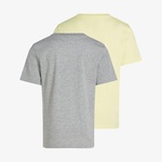 Calvin Klein 2'li Monogram Çocuk Gri T-Shirt