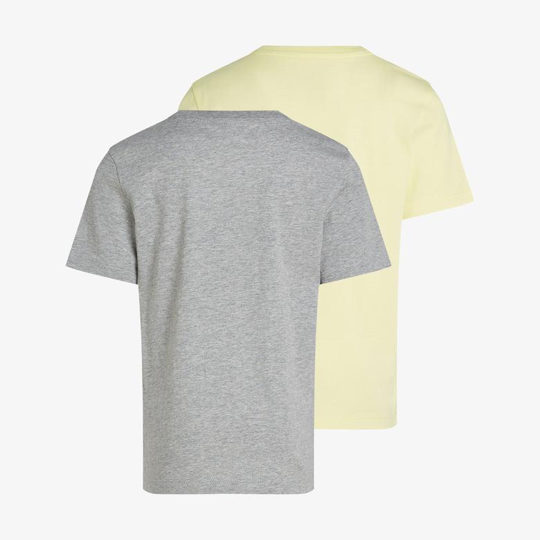 Calvin Klein 2'li Monogram Çocuk Gri T-Shirt