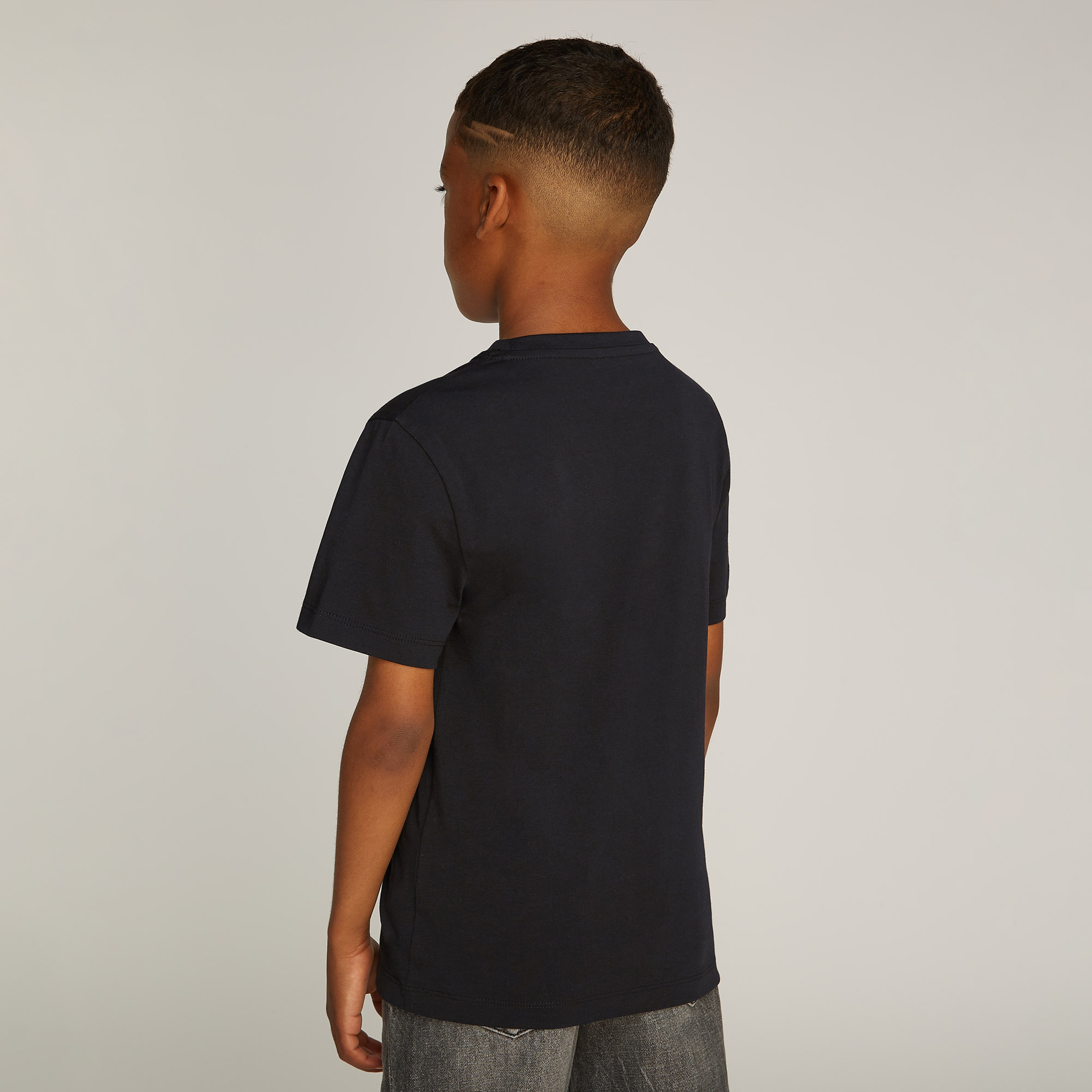 Calvin Klein Gradient Flo Logo Çocuk Siyah T-Shirt