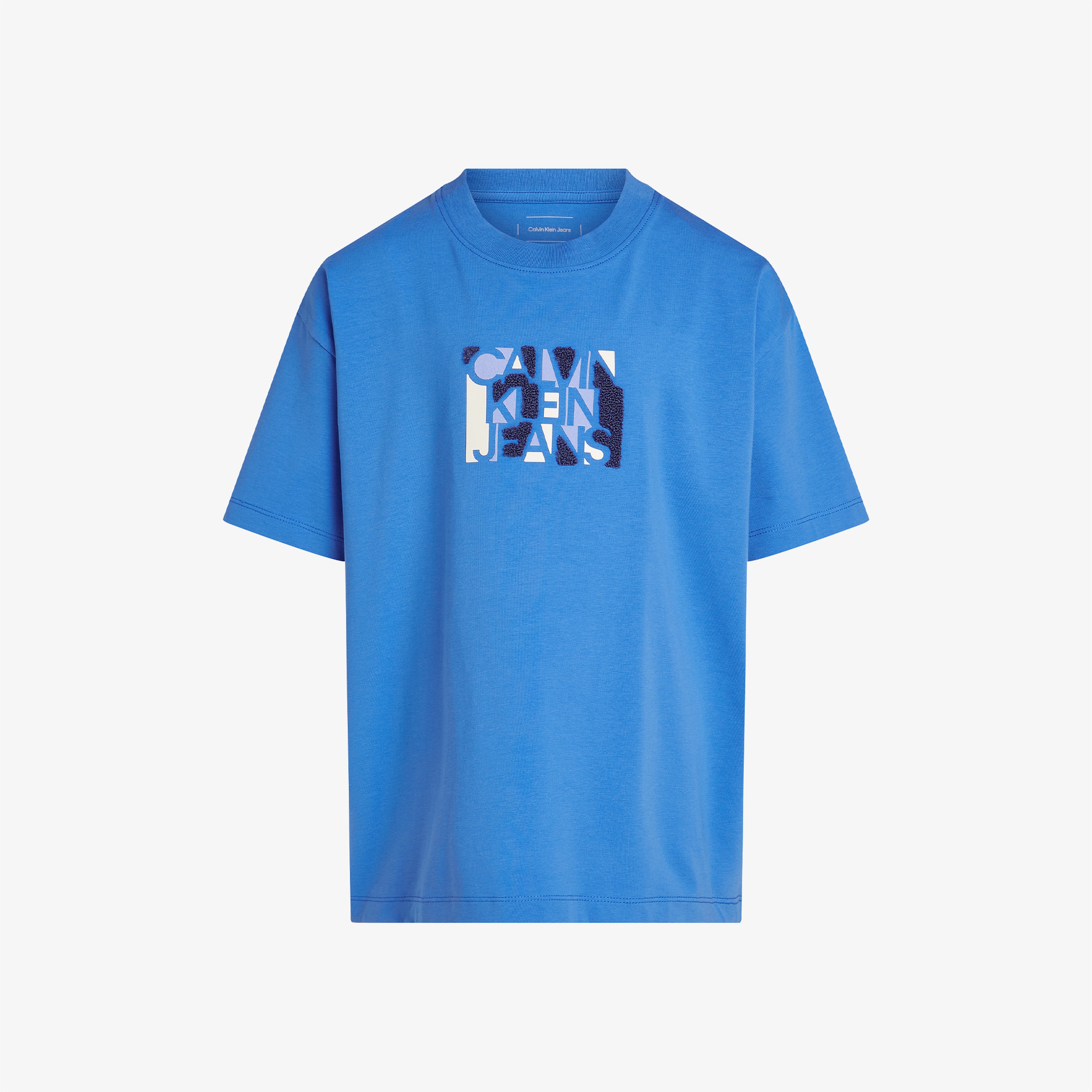 Calvin Klein Geo Logo Çocuk Mavi T-Shirt