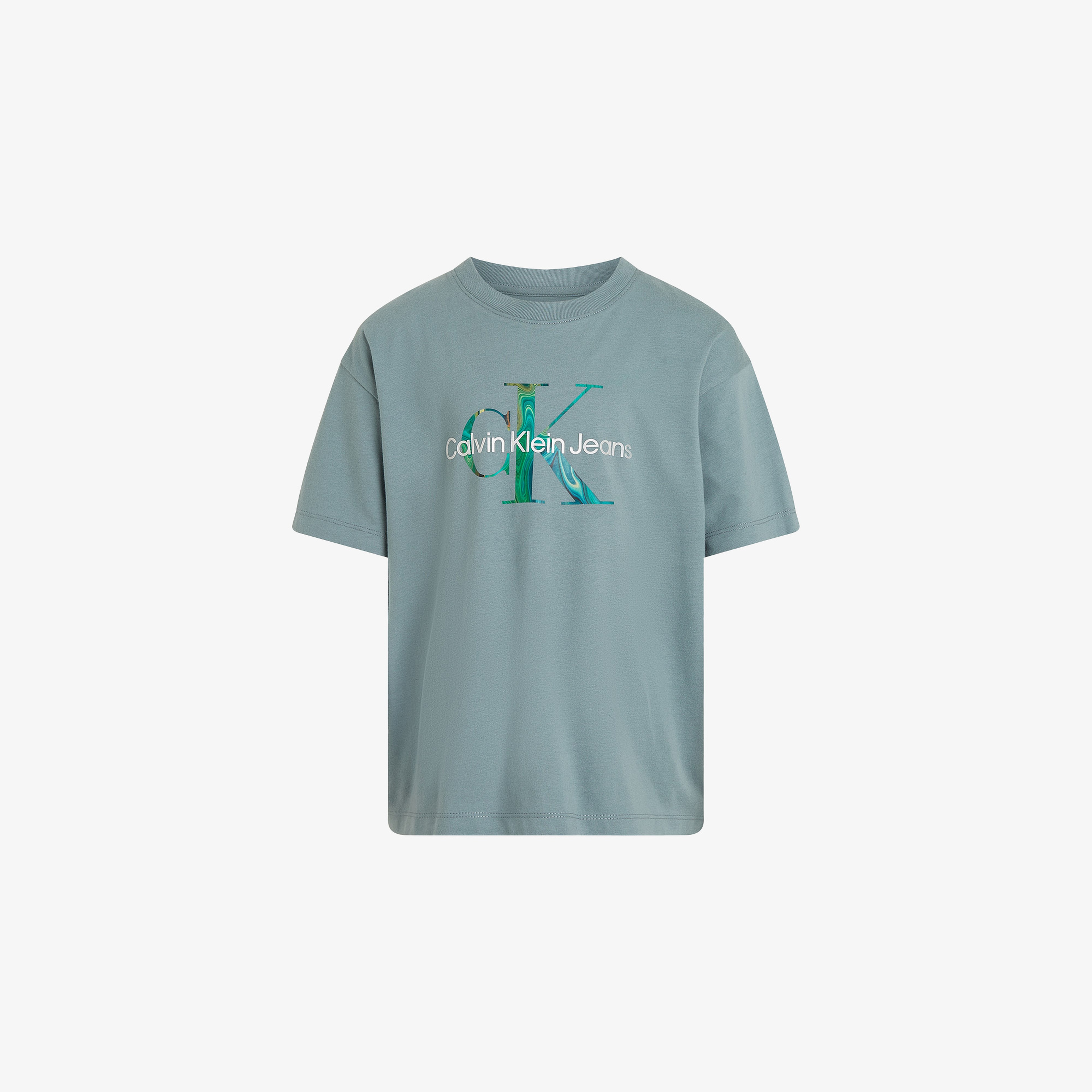 Calvin Klein Ocean Mono Çocuk Mavi T-Shirt