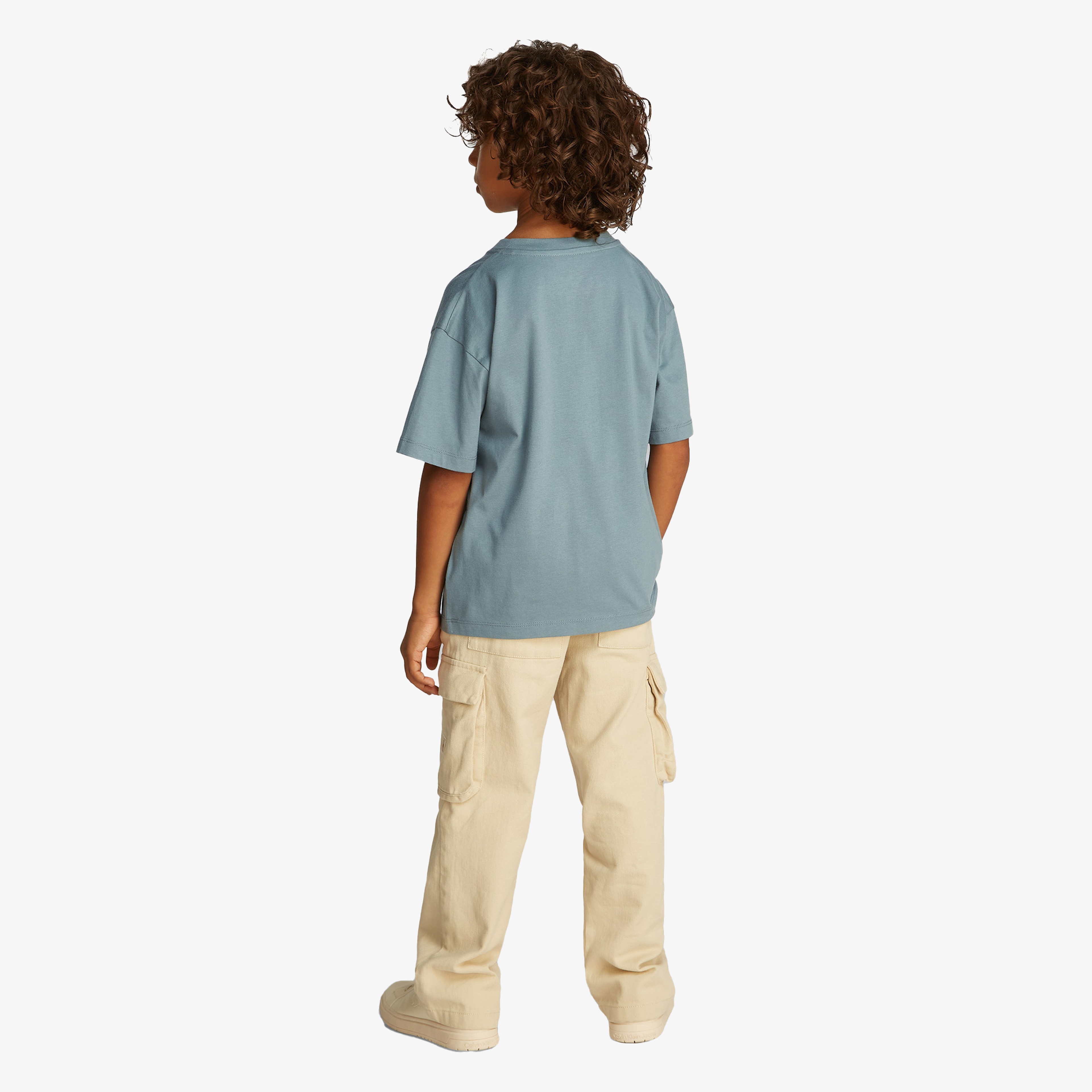 Calvin Klein Ocean Mono Çocuk Mavi T-Shirt