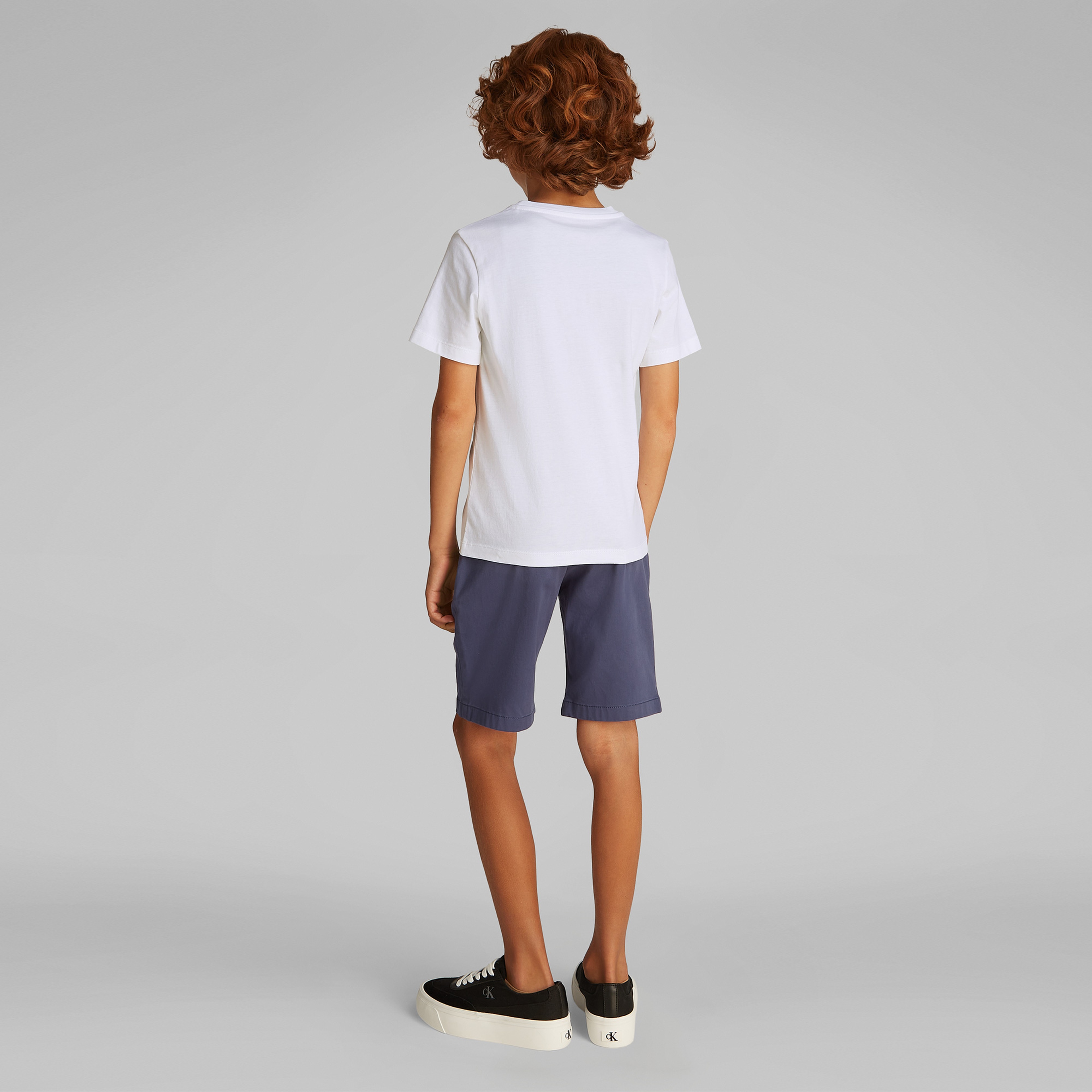 Calvin Klein Good Level Regular Çocuk Beyaz T-Shirt