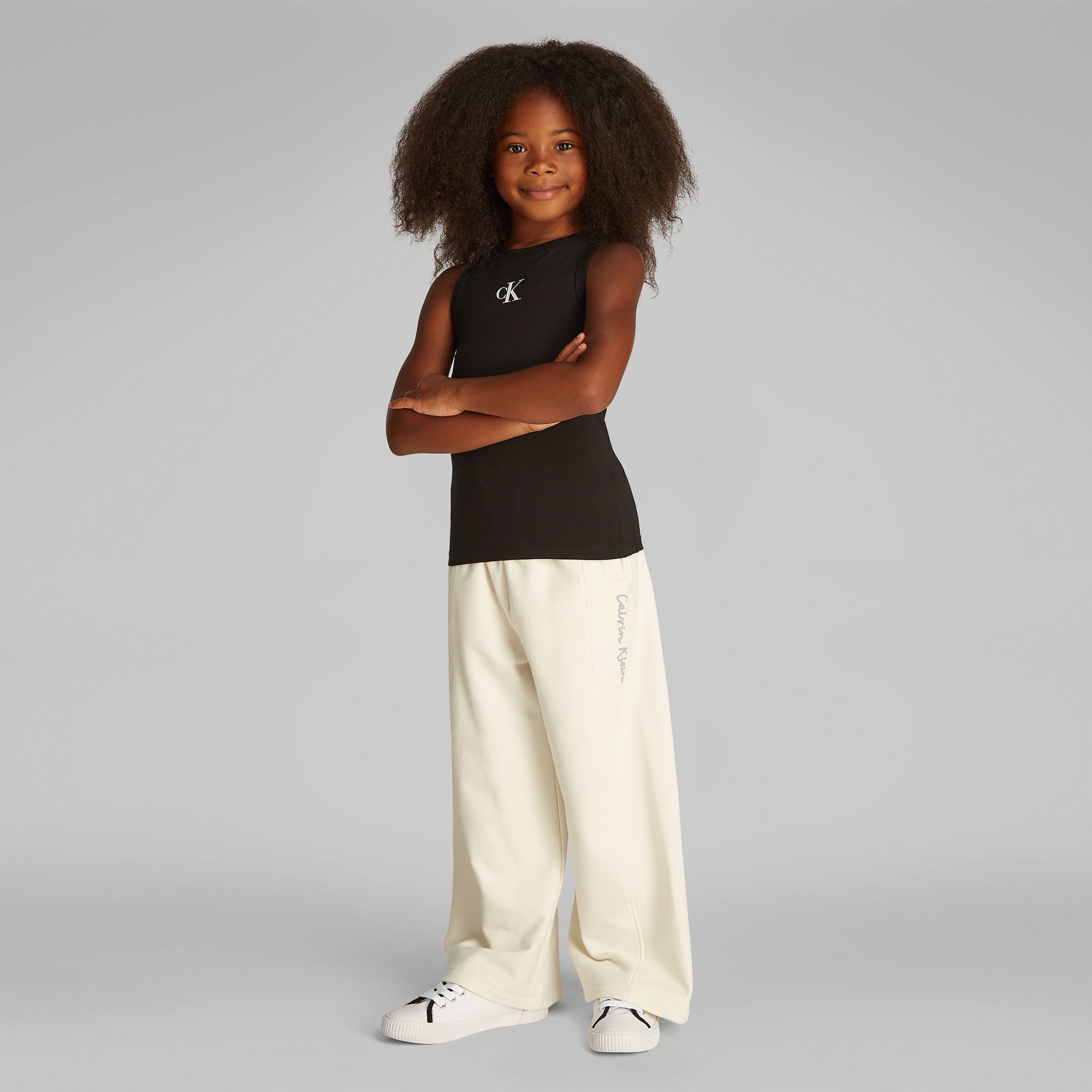 Calvin Klein Logo Tank Çocuk Siyah T-Shirt