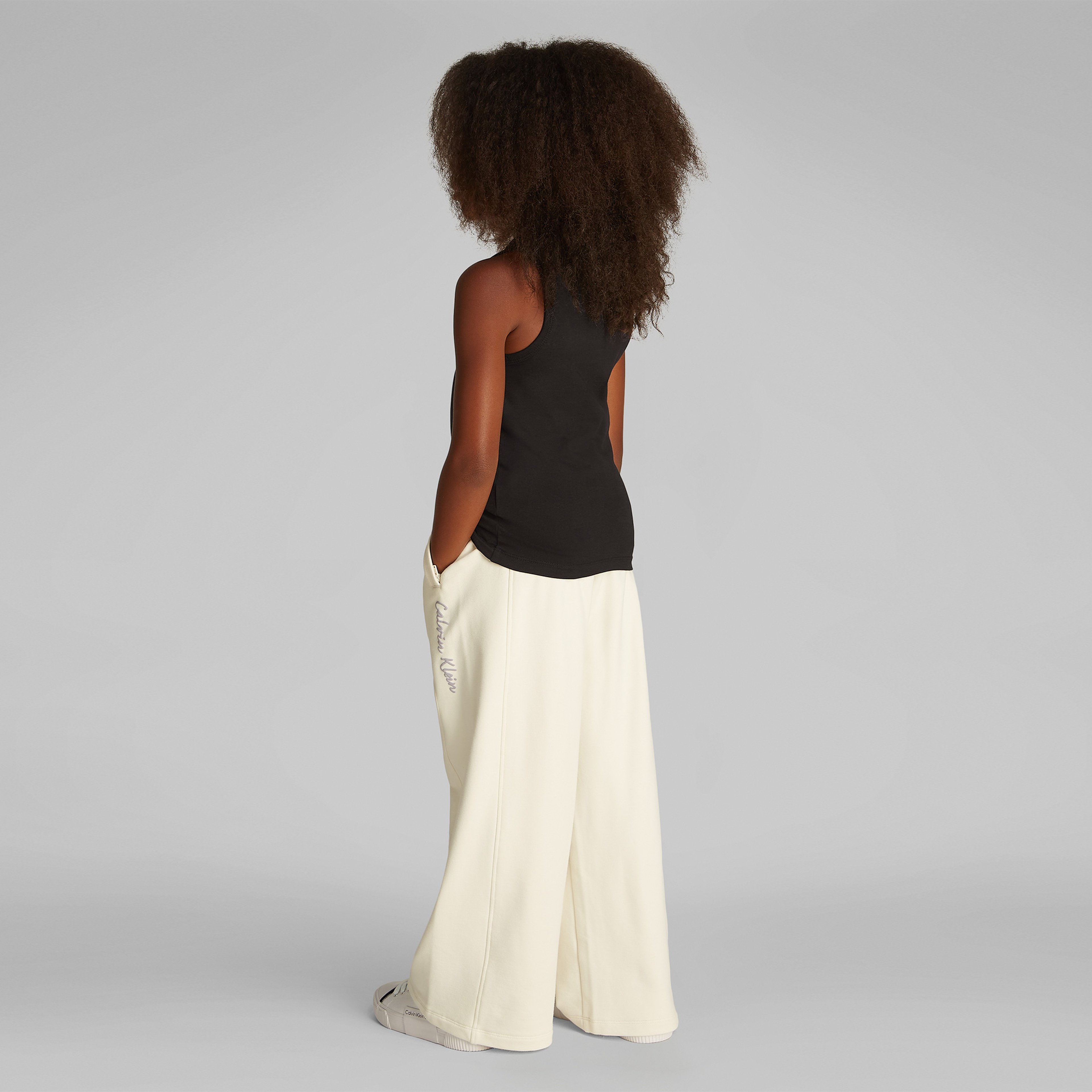 Calvin Klein Logo Tank Çocuk Siyah T-Shirt