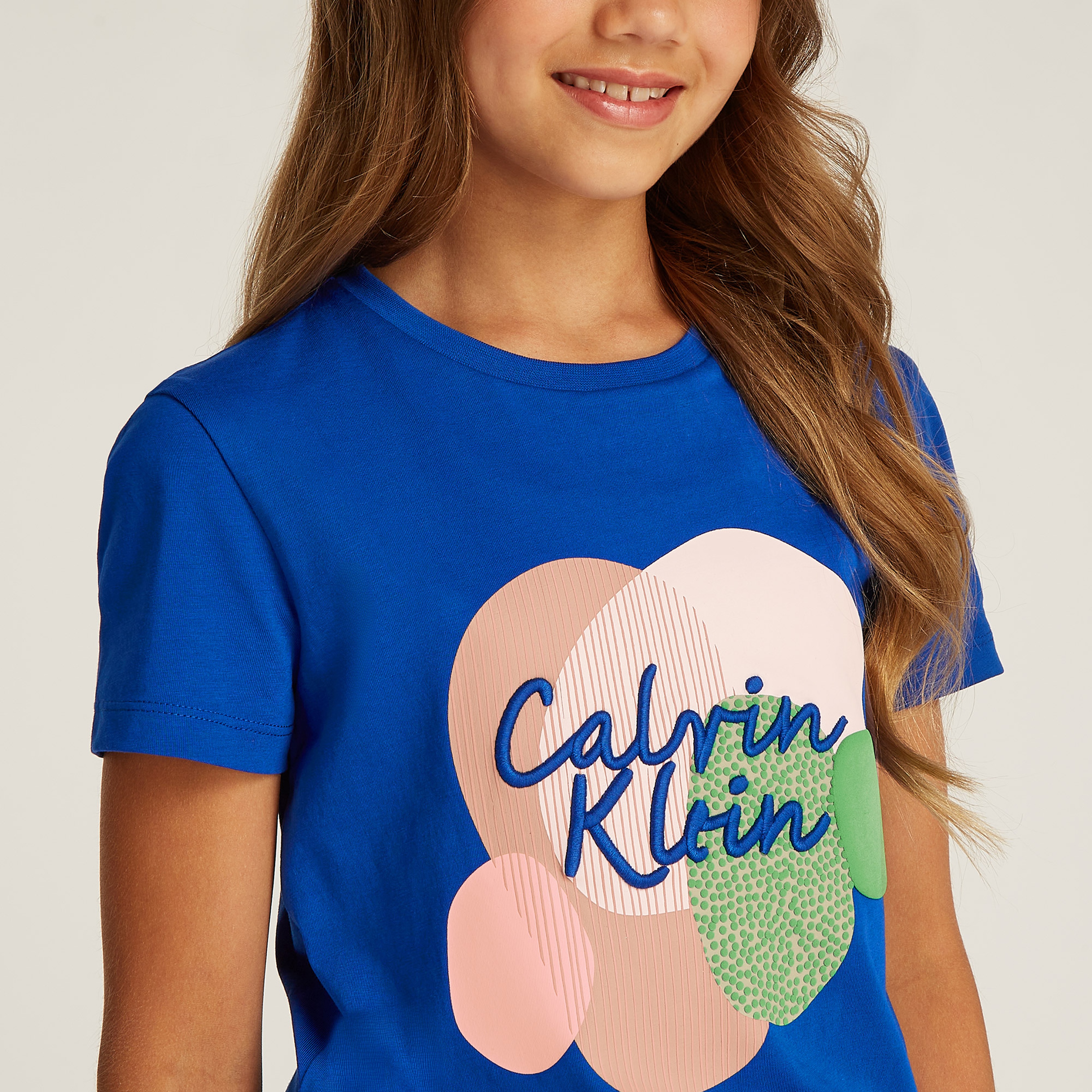 Calvin Klein Graphic Çocuk Mavi T-Shirt