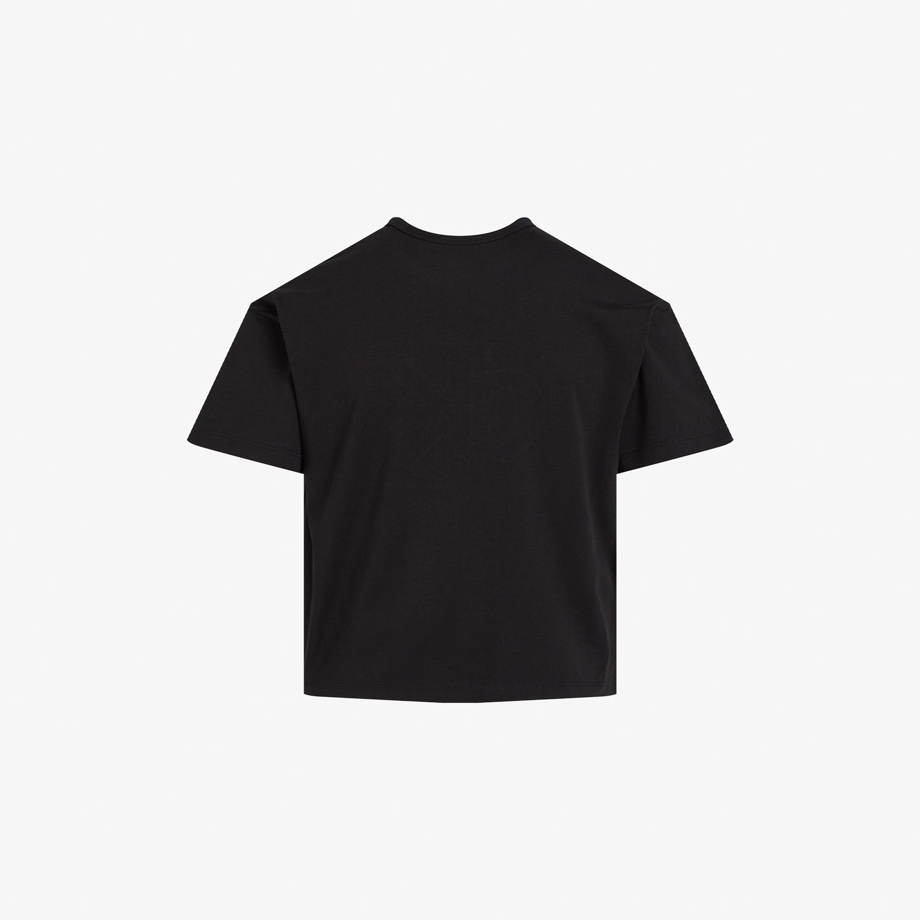 Calvin Klein Monogram Flo Boxy Çocuk Siyah T-Shirt