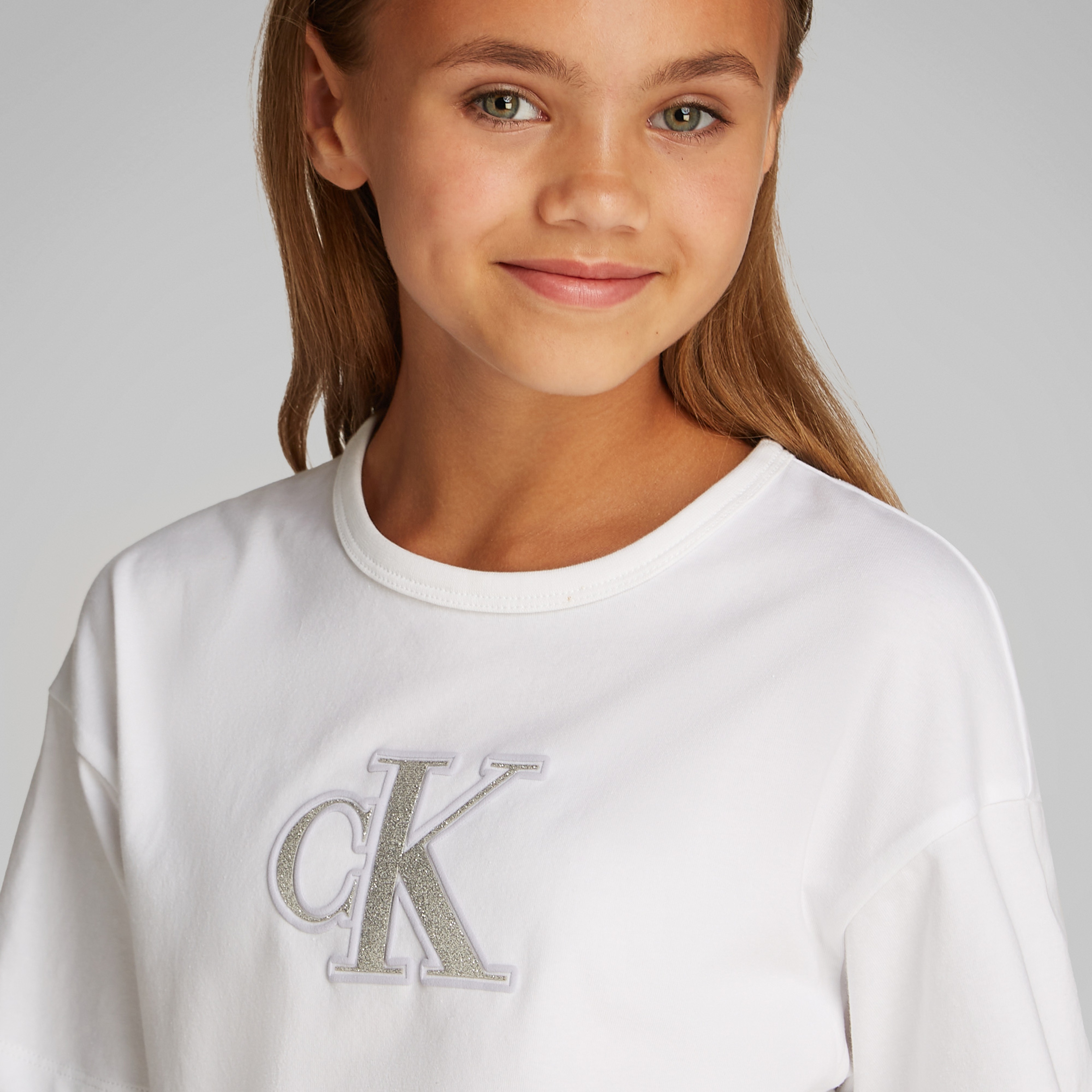Calvin Klein Metallic Çocuk Siyah T-Shirt